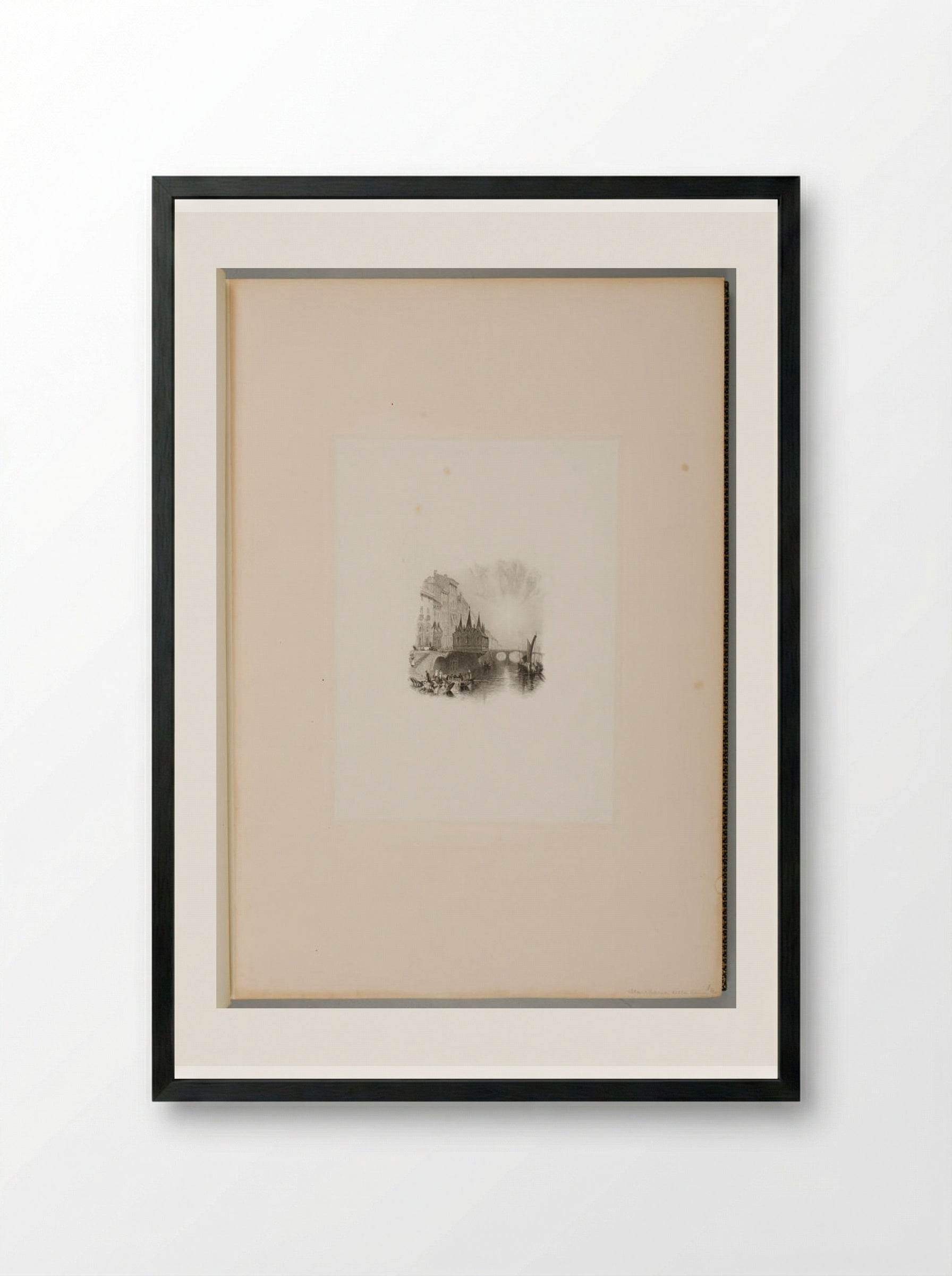 Engravings after Turner: Illustrations to the Works of Campbell, Byron and Moore - J.M.W. Turner - Framed Print Black