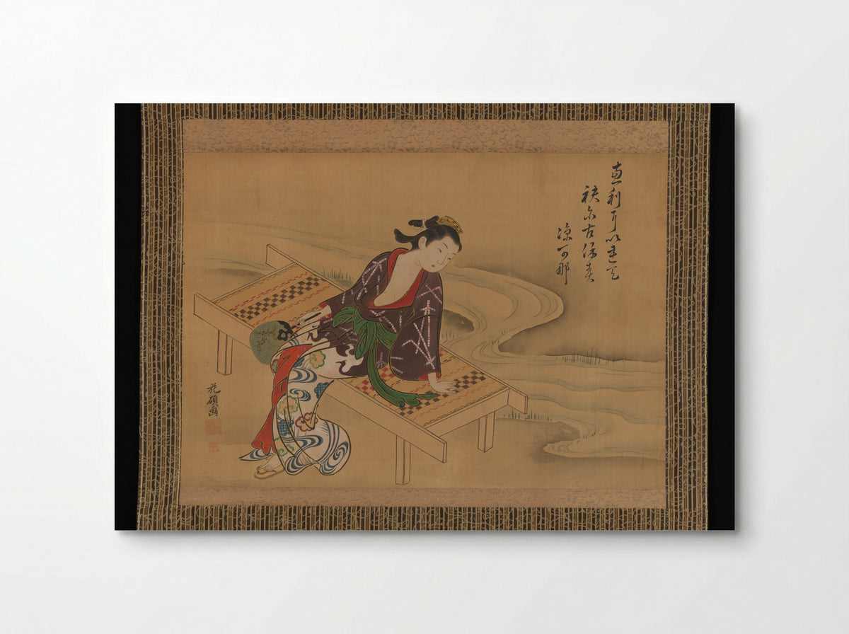 Enjoying the Cool Breeze - Kaseki - Poster