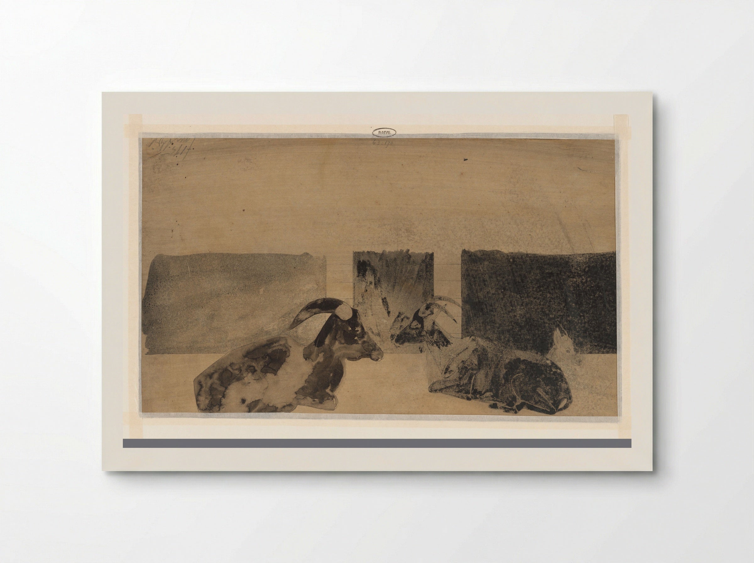 Enkele liggende geiten (Several Lying Goats) - Samuel Jessurun de Mesquita - Poster
