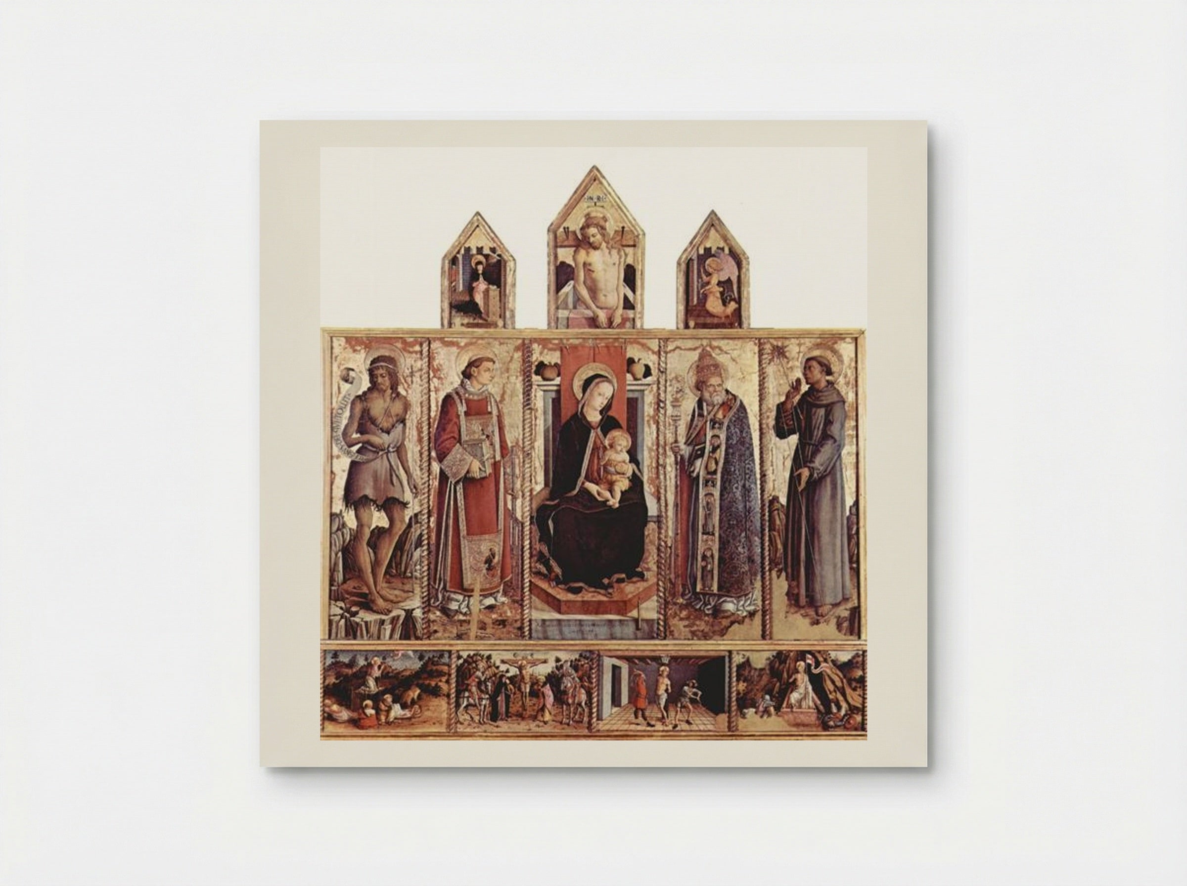 Enthroned Madonna - Carlo Crivelli - Poster