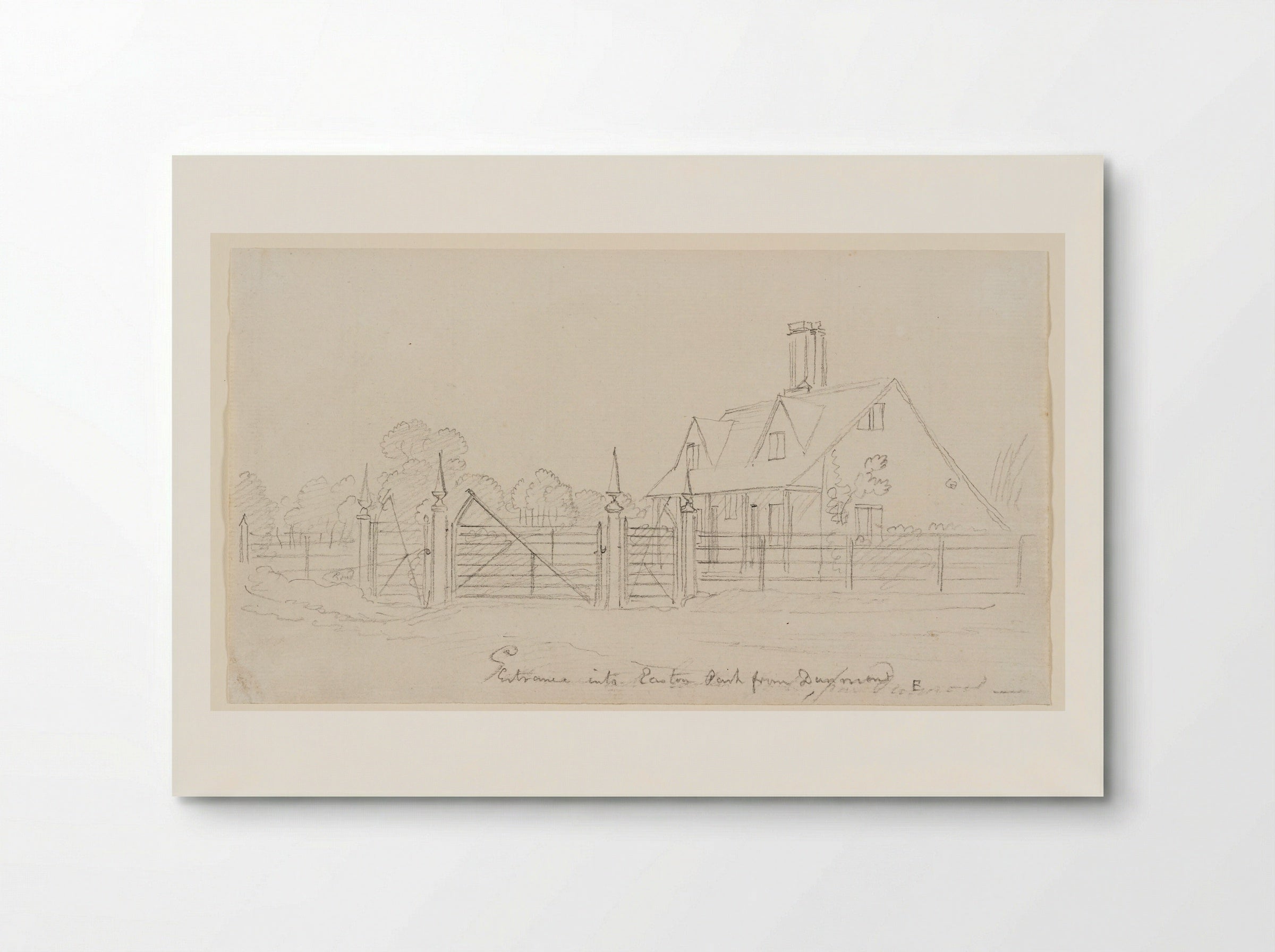 Entrance into Easton Park from Dunmont - Paul Sandby - Poster
