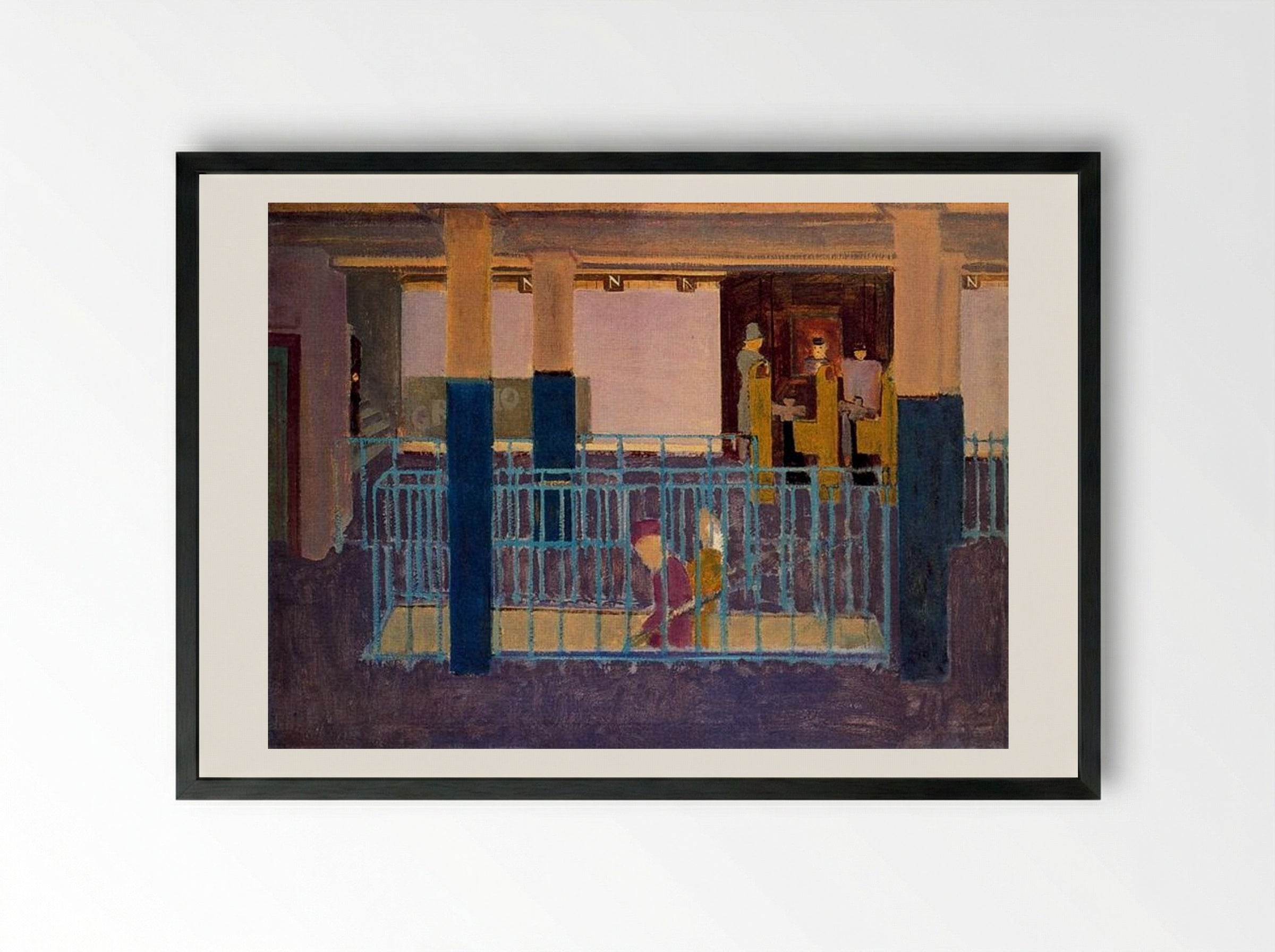 Entrance to Subway - Mark Rothko - Framed Print Black