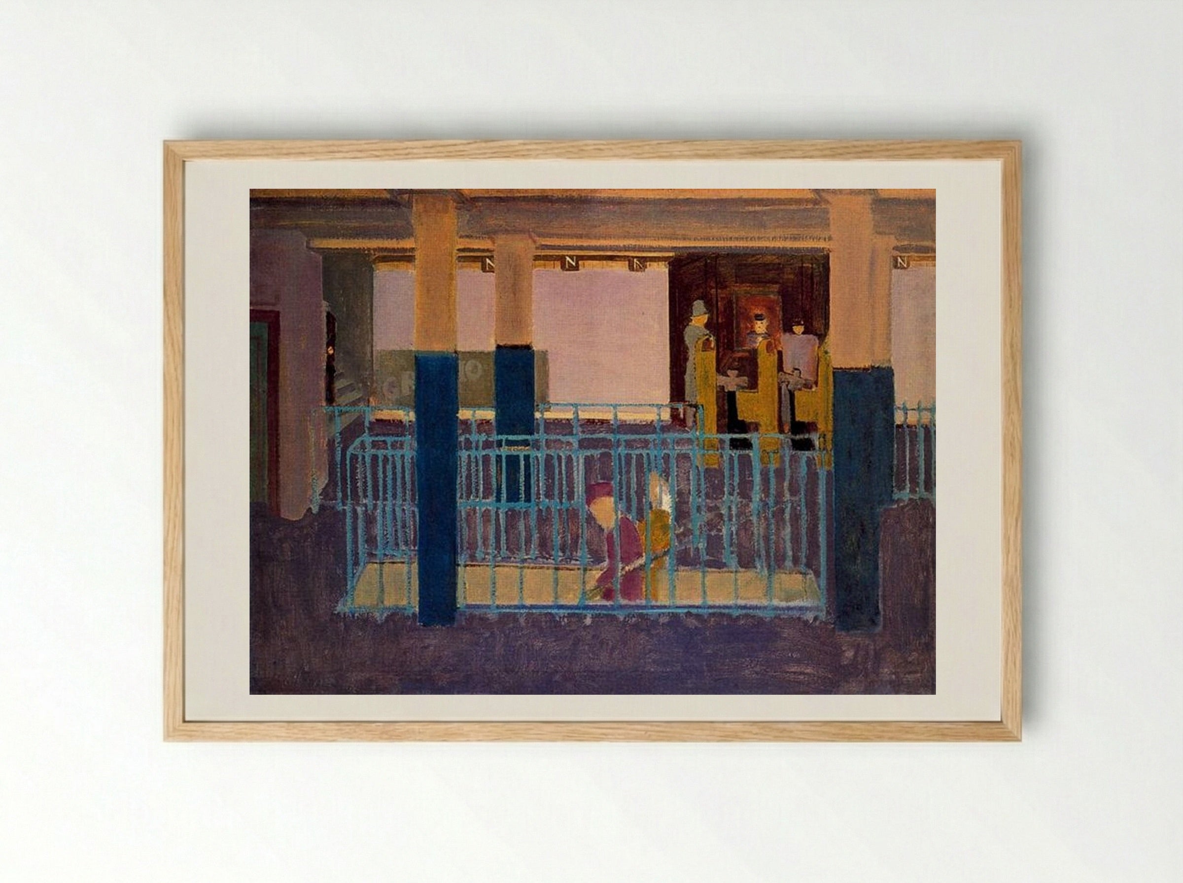 Entrance to Subway - Mark Rothko - Framed Print Wood