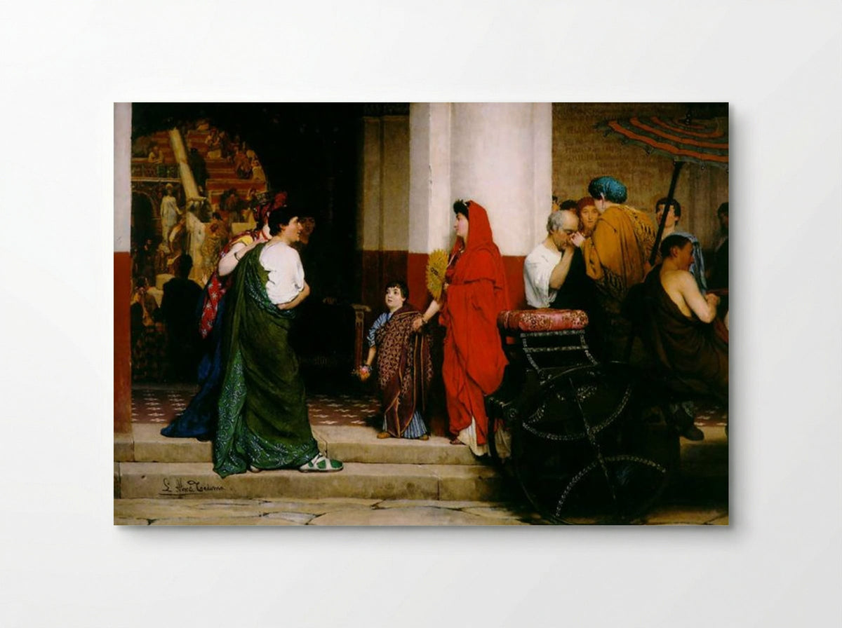 Entrance to a Roman Theatre - Sir Lawrence Alma-Tadema - Poster