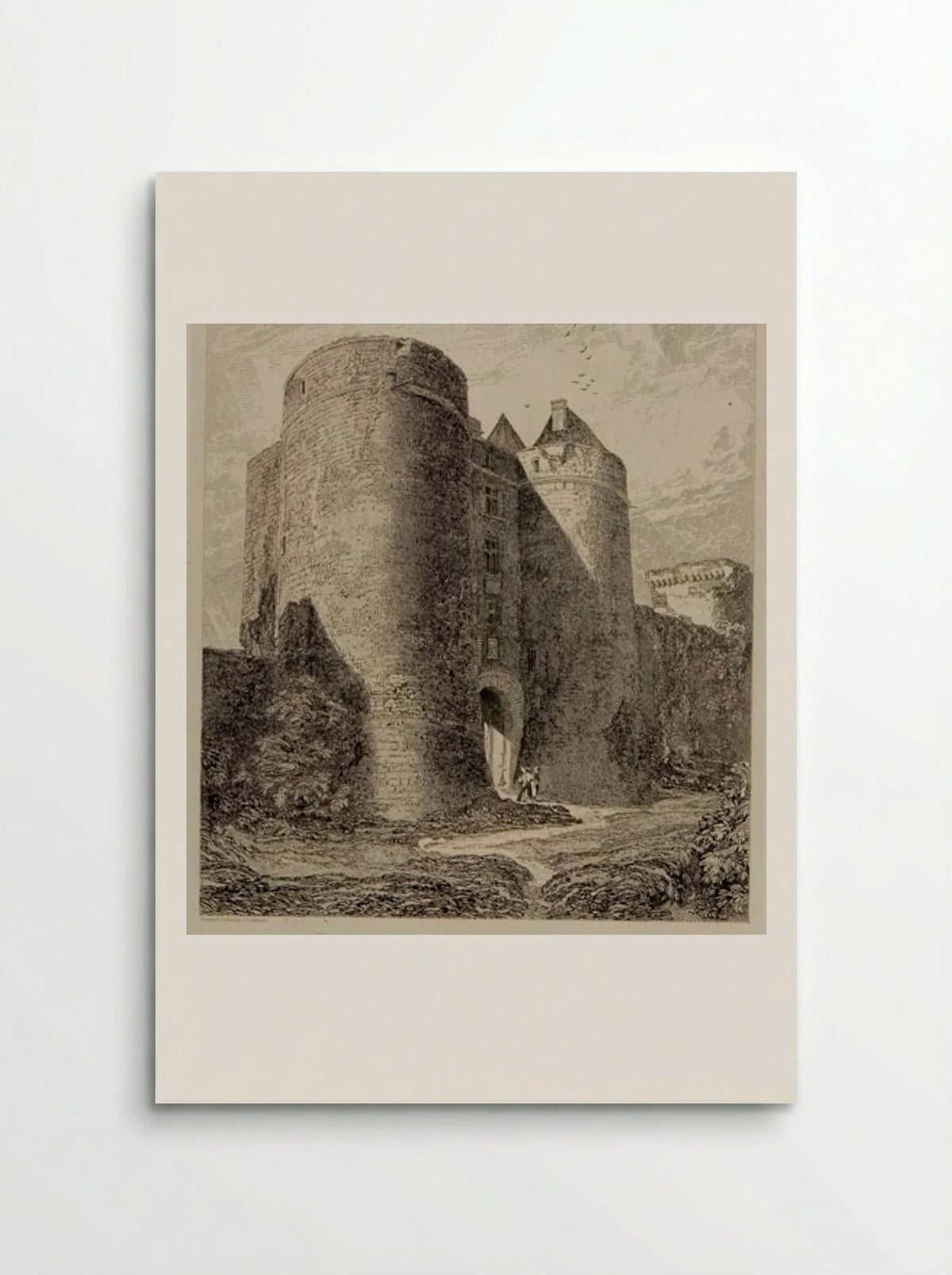 Entrance to the Castle at Tancarville - John Sell Cotman - Poster
