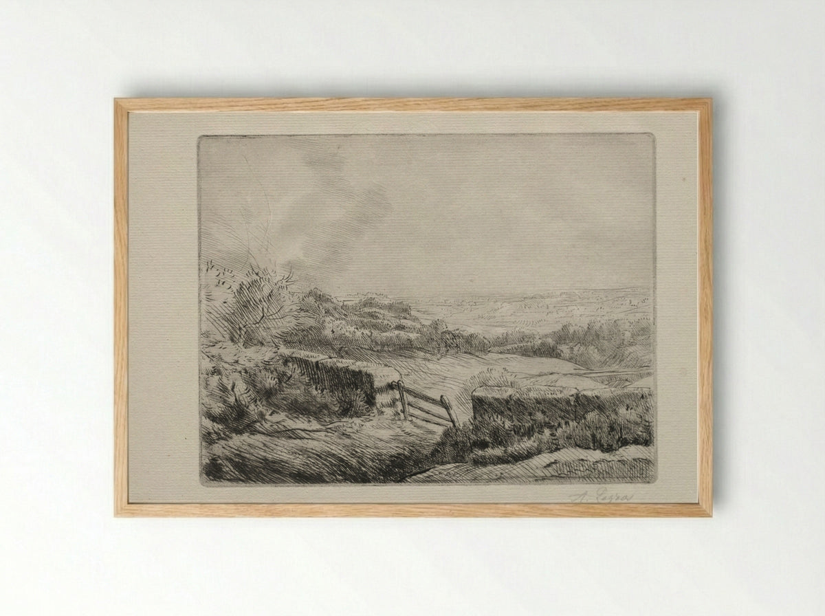 Entrance to the Field - Alphonse Legros - Framed Print Wood