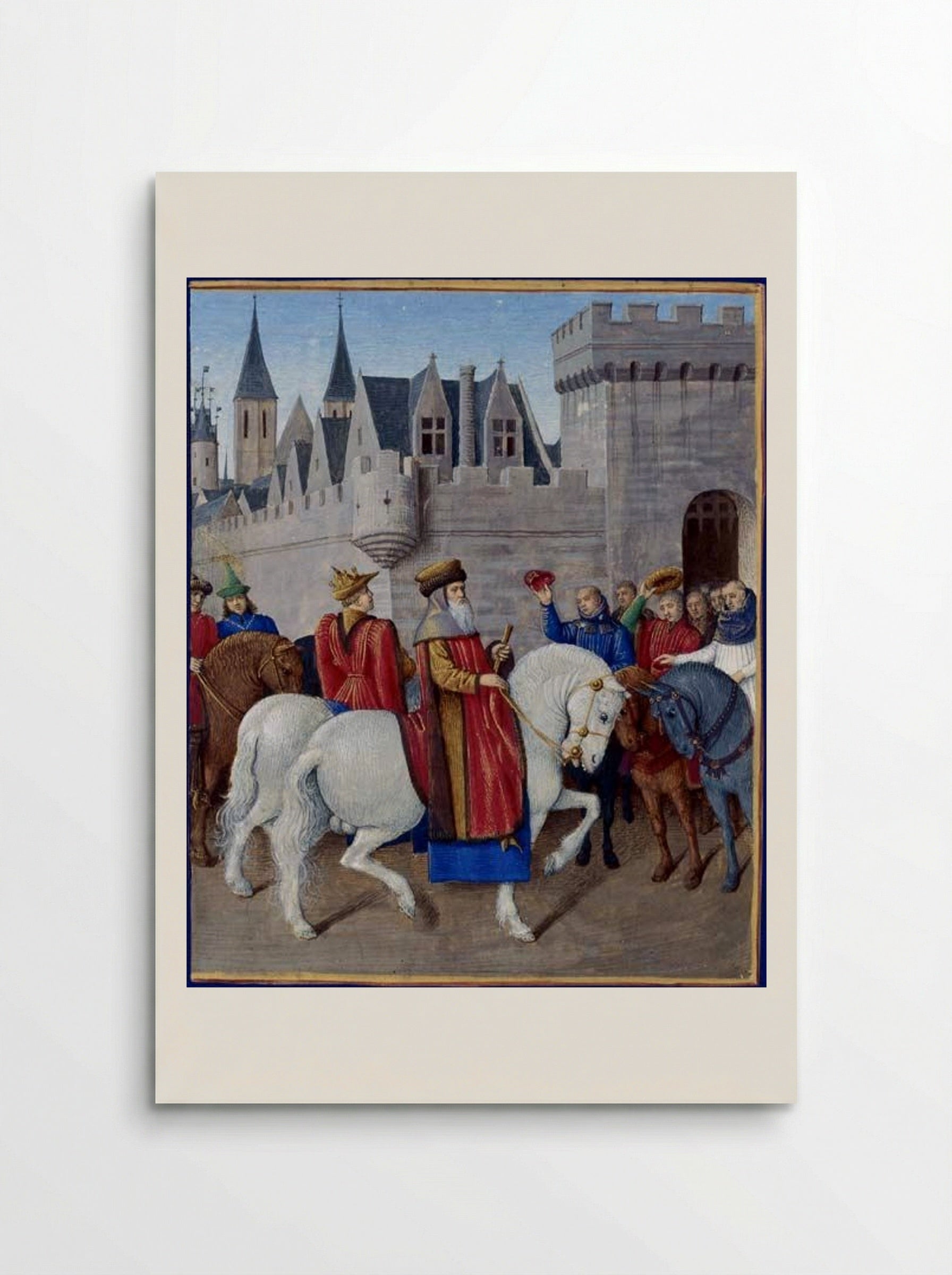 Entry of Emperor Charles IV in Cambrai - Jean Fouquet - Poster