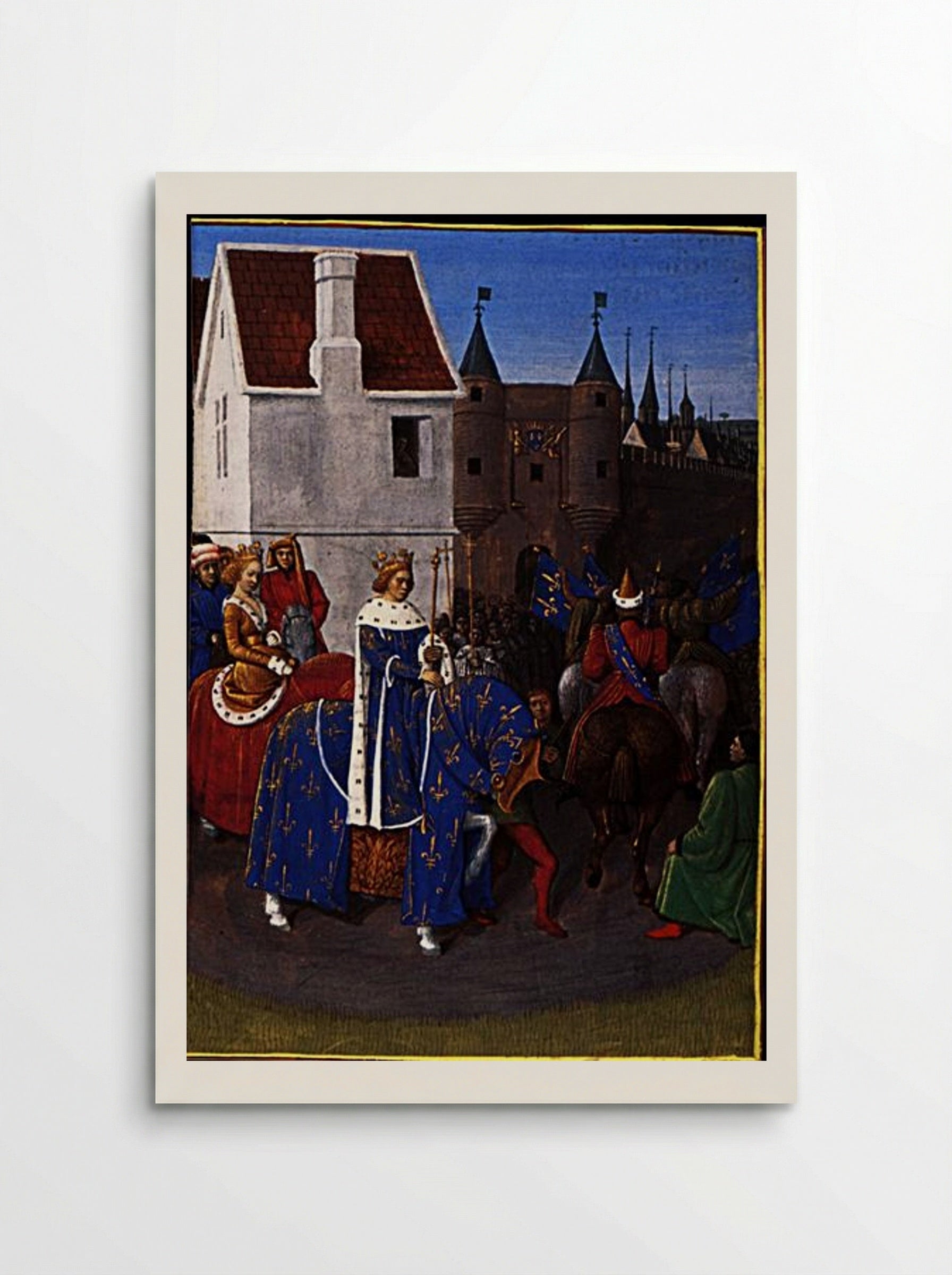 Entry of Jean II le Bon into Paris - Jean Fouquet - Poster