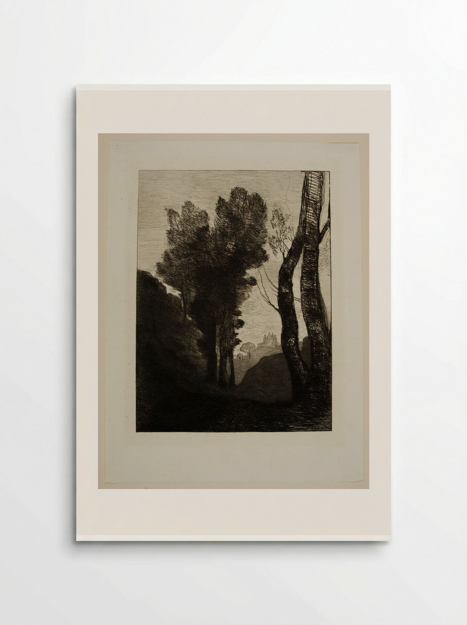 Environs of Rome - Jean-Baptiste-Camille Corot - Poster