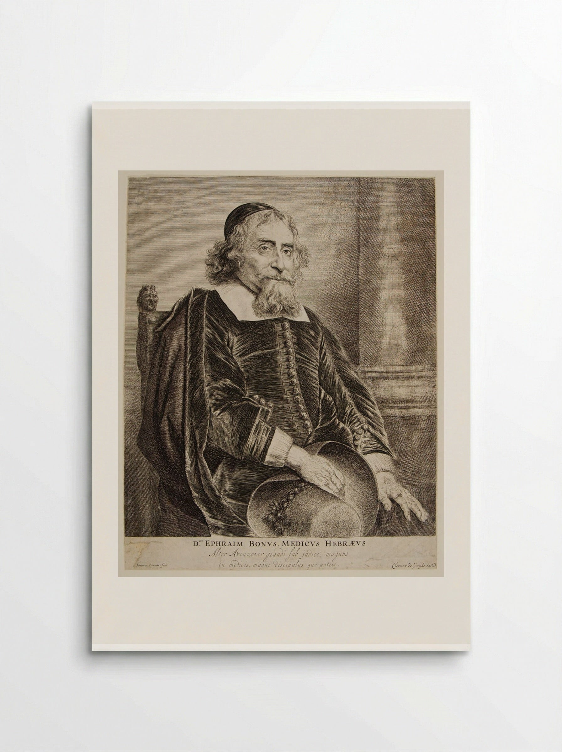 Ephraim Bonus, Jewish Physician - Jan Lievens - Poster