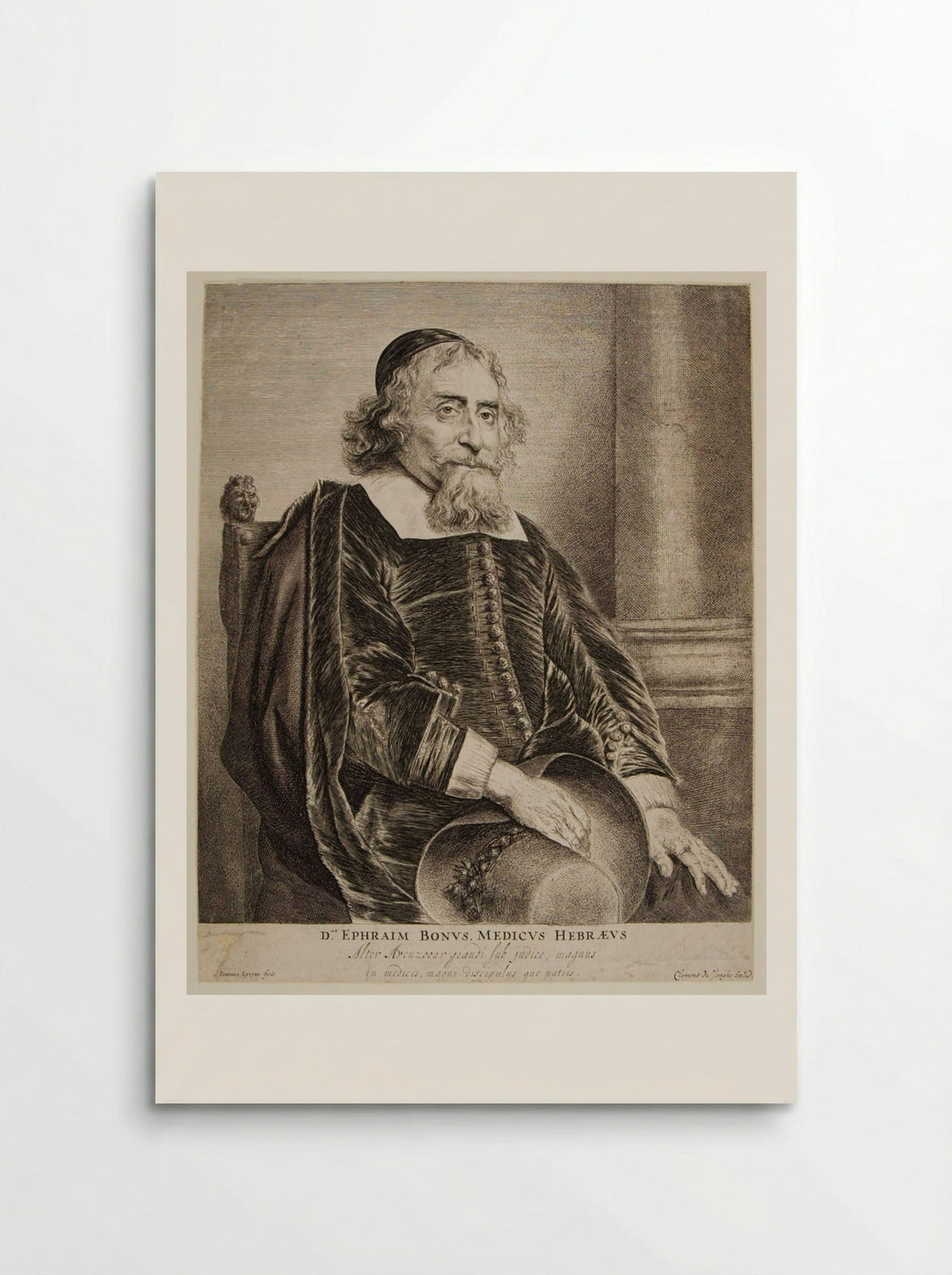 Ephraim Bonus, Jewish Physician - Jan Lievens - Poster
