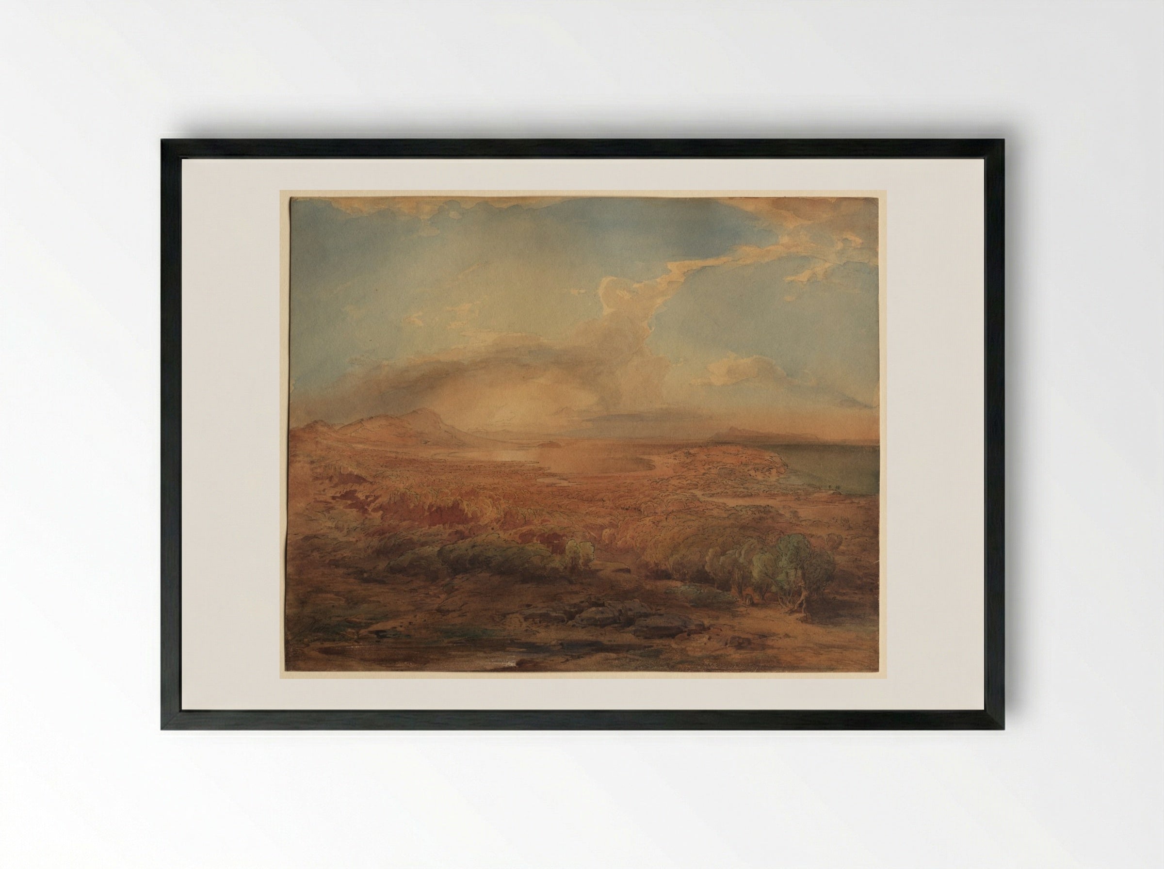Epidauros - Carl Rottmann - Framed Print Black