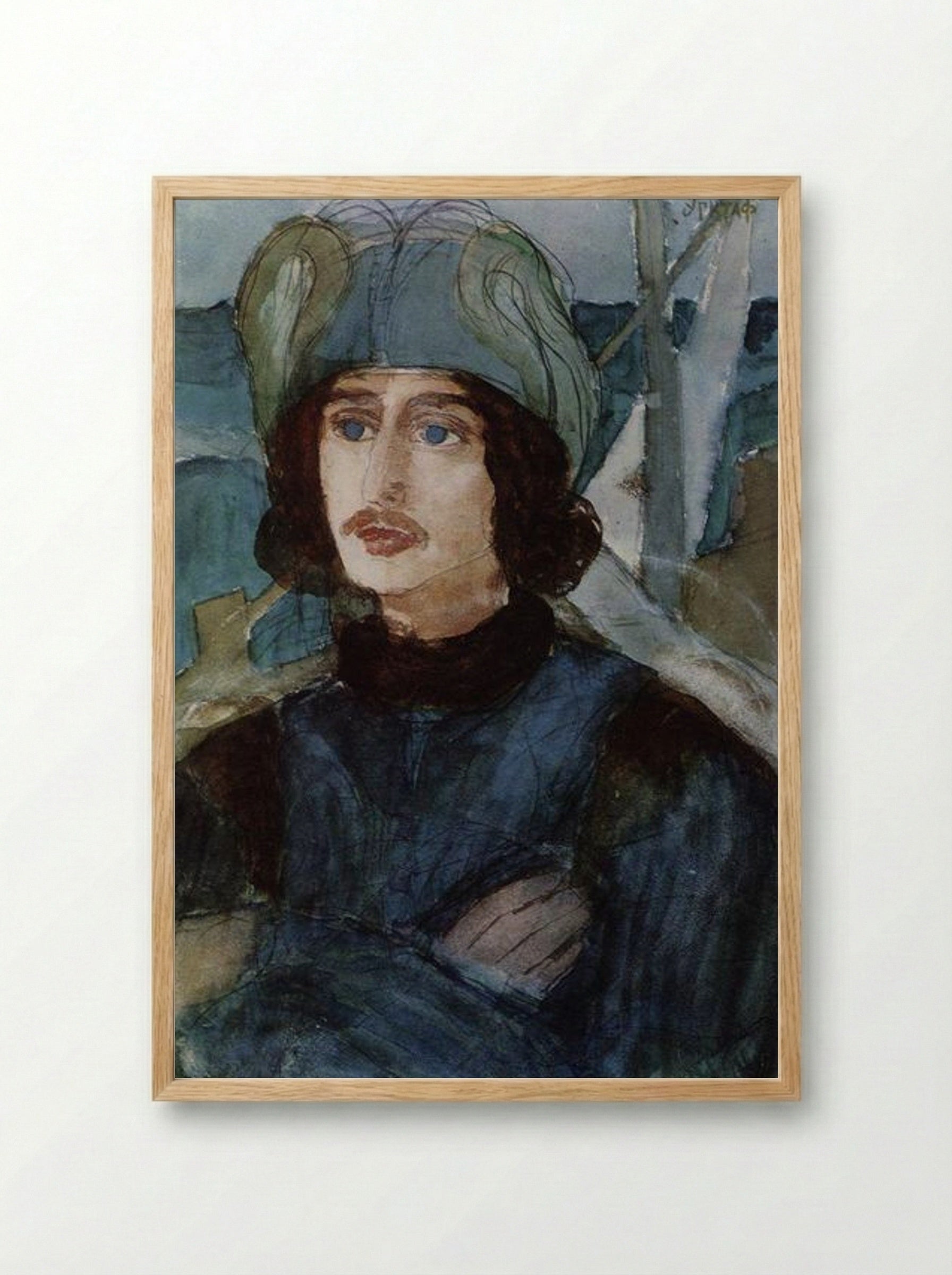 Epitaph - Kuzma Petrov-Vodkin - Framed Print Wood