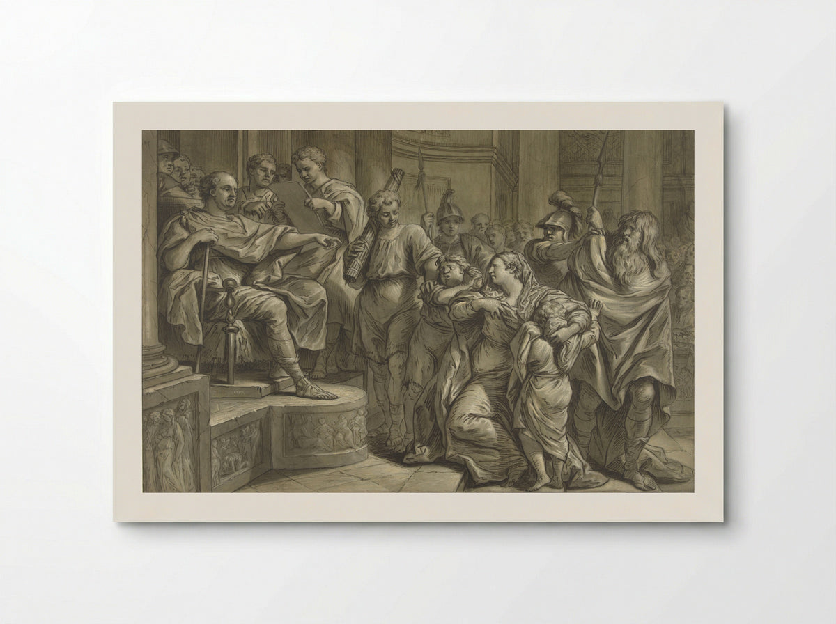 Eponina Begging Vespasian for Mercy for Sabinus - Blaise Nicolas Lesueur - Poster