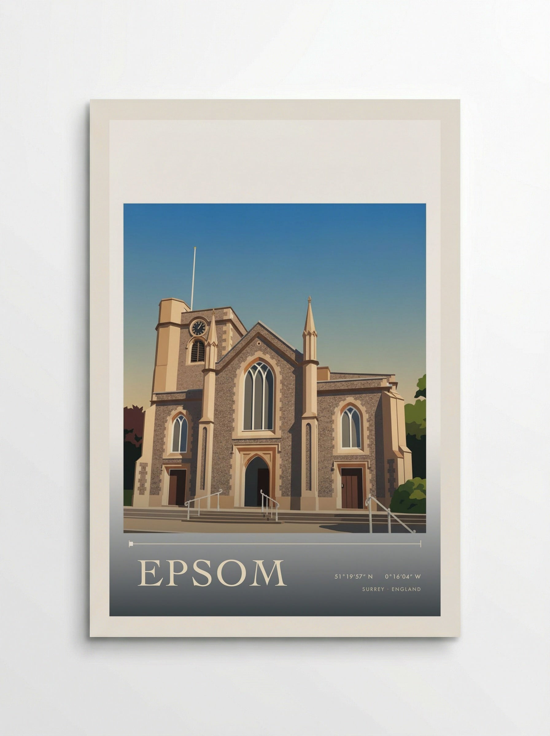 Epsom Surrey England Travel Poster - Poster
