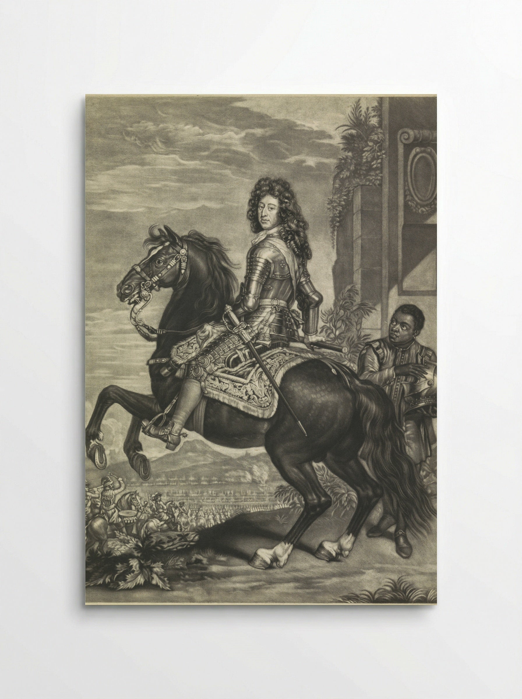 Equestrian Portrait of William III, Prince of Orange - Arnoud van Halen - Poster