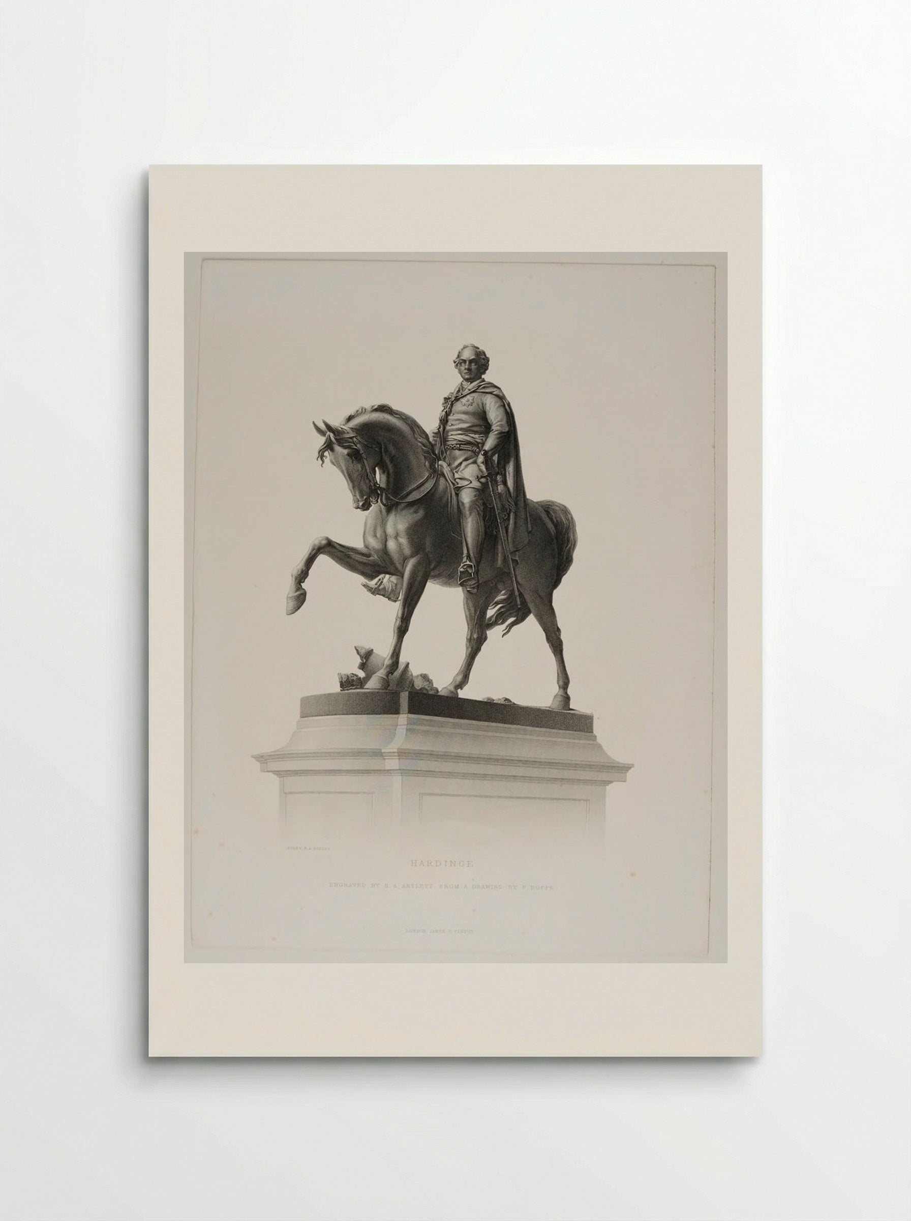 Equestrian Statue of Viscount Henry Hardinge - Richard Austin Artlett - Poster