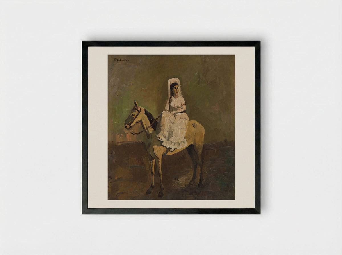 Equestrian - Cyprián Majerník - Framed Print Black