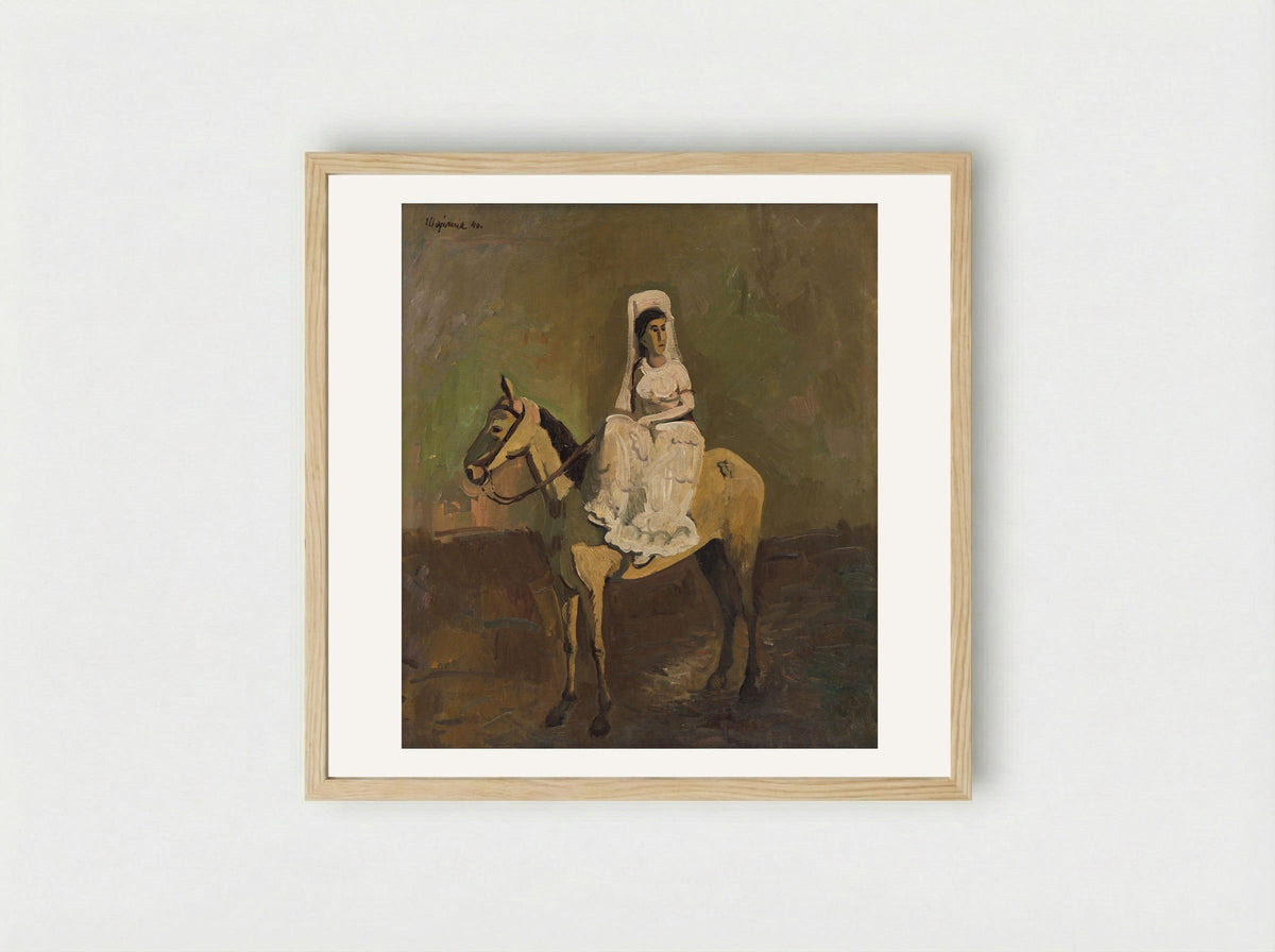 Equestrian - Cyprián Majerník - Framed Print Wood