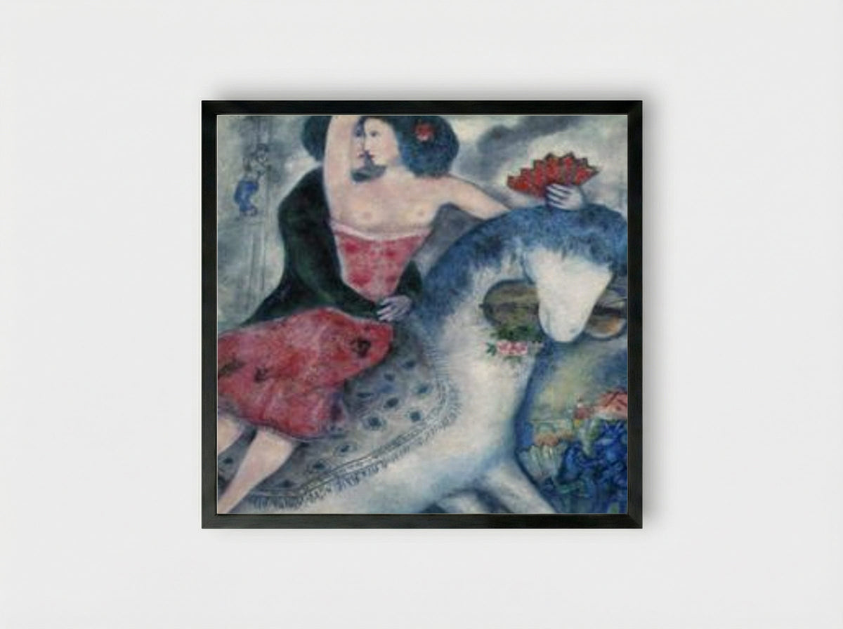Equestrienne - Marc Chagall - Framed Print Black