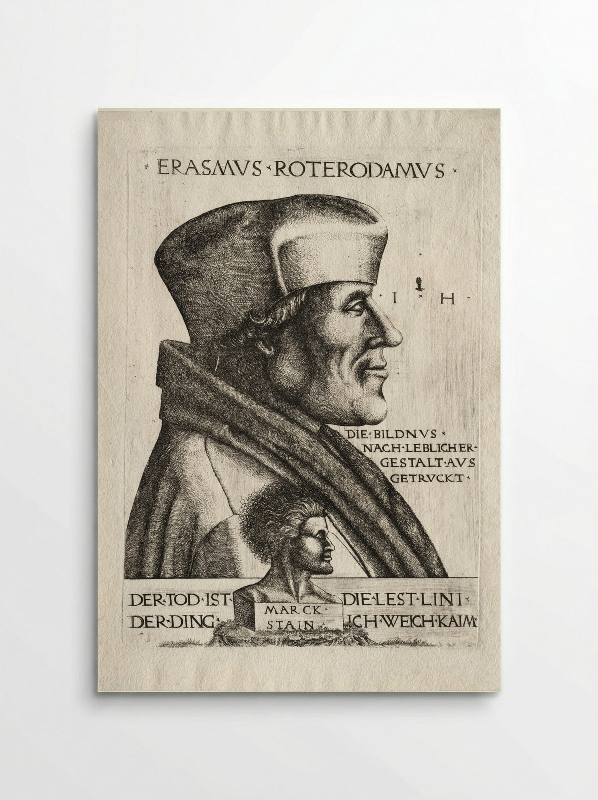Erasmus of Rotterdam - Hieronymus Hopfer - Poster