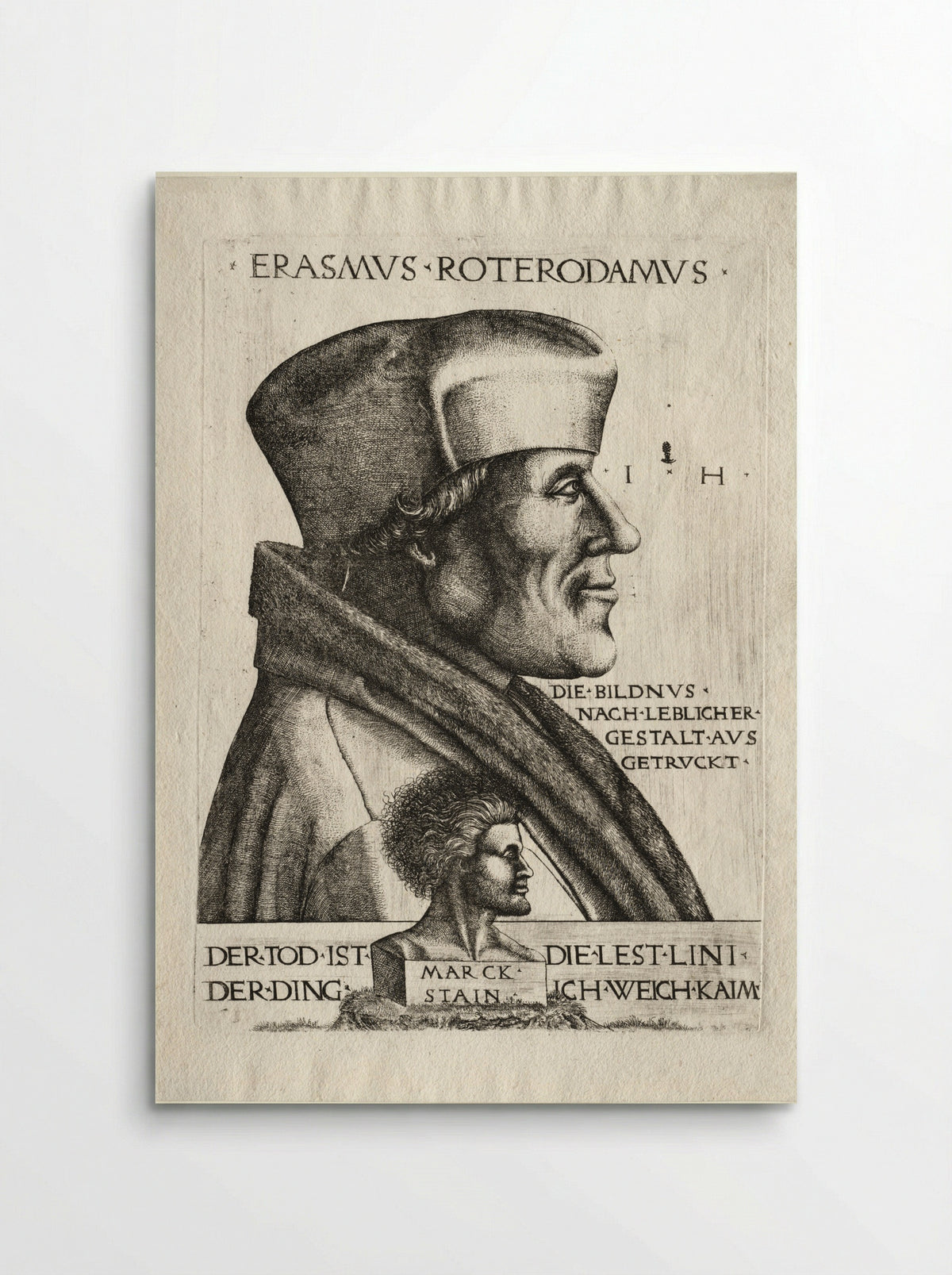 Erasmus of Rotterdam - Hieronymus Hopfer - Poster