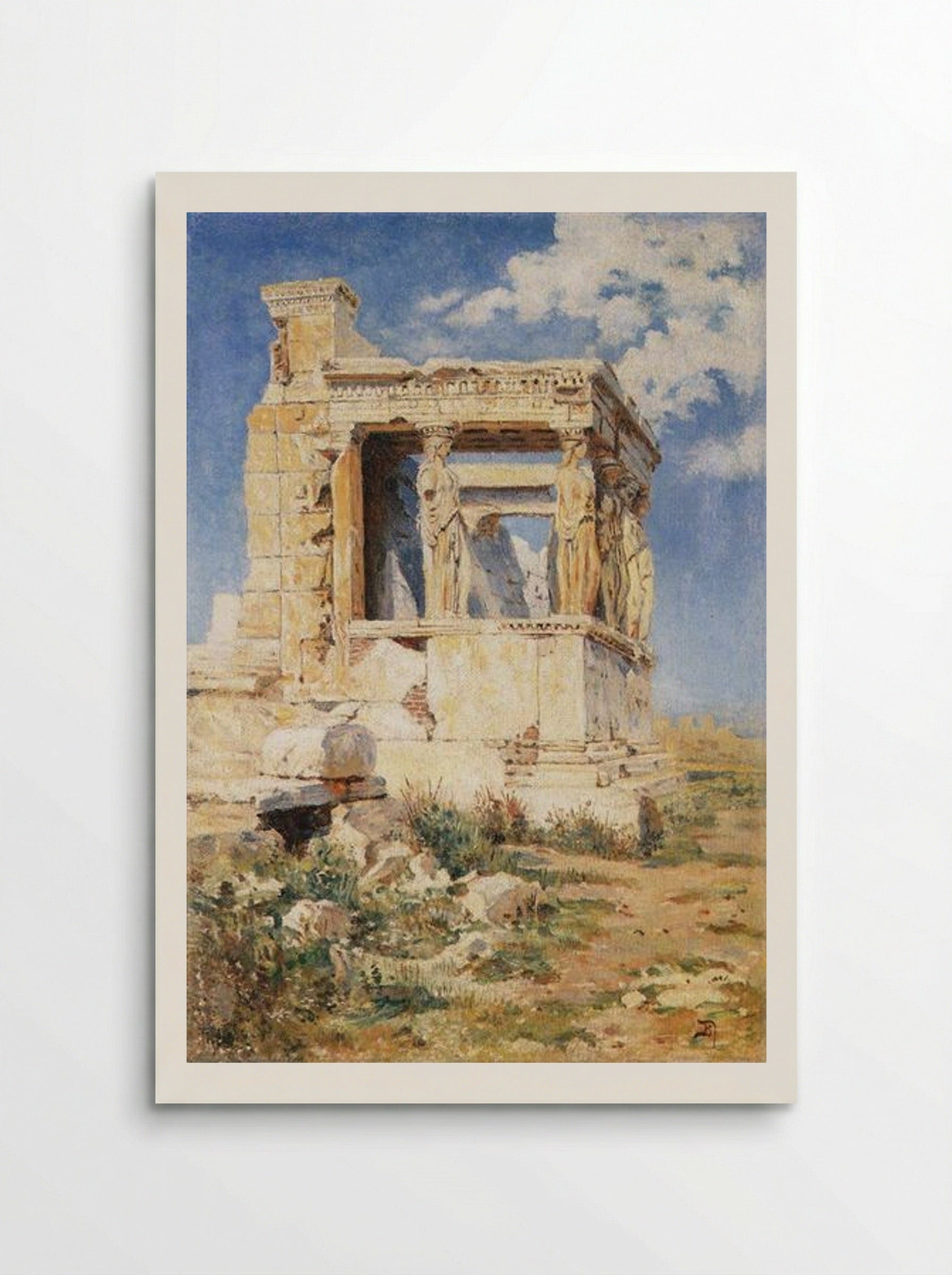 Erechtheion. The portico of caryatids - Vasily Polenov - Poster