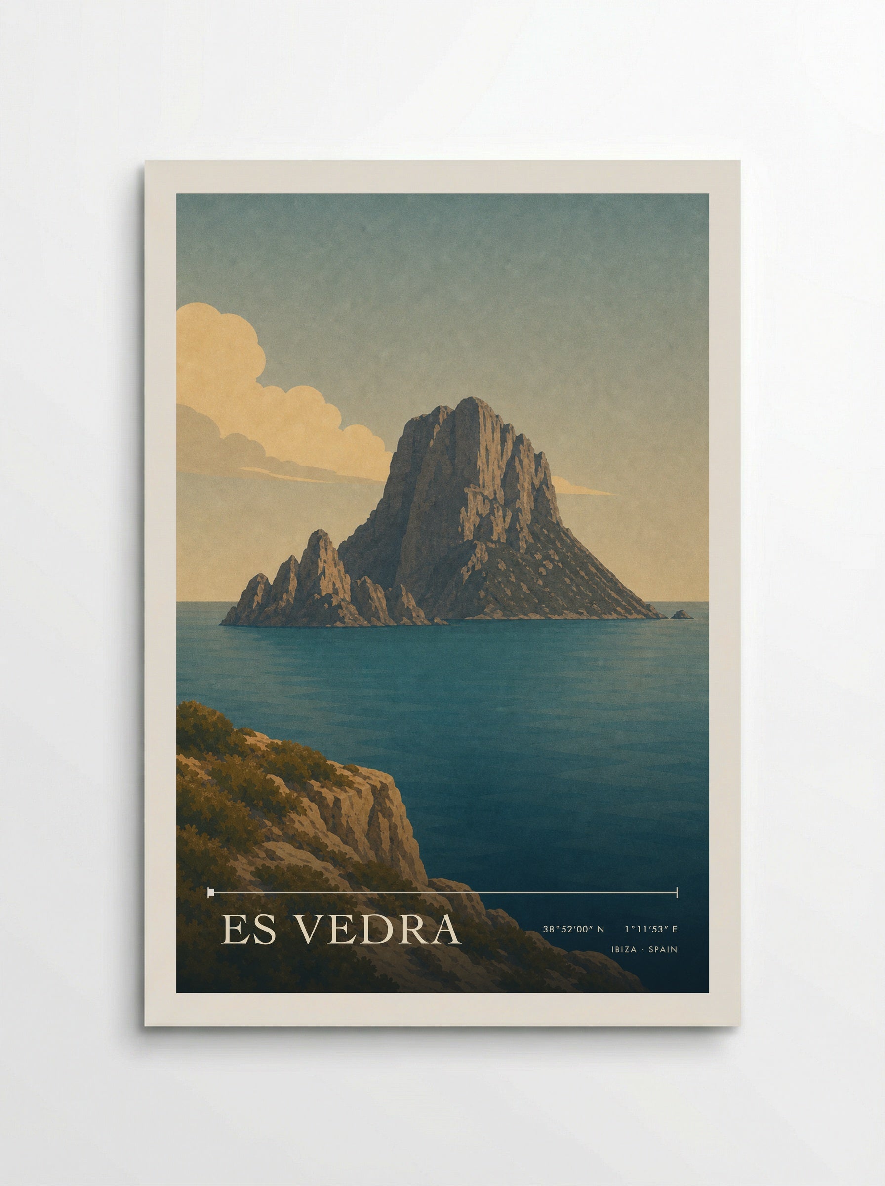 Es Vedra Travel Poster Artwork - Poster