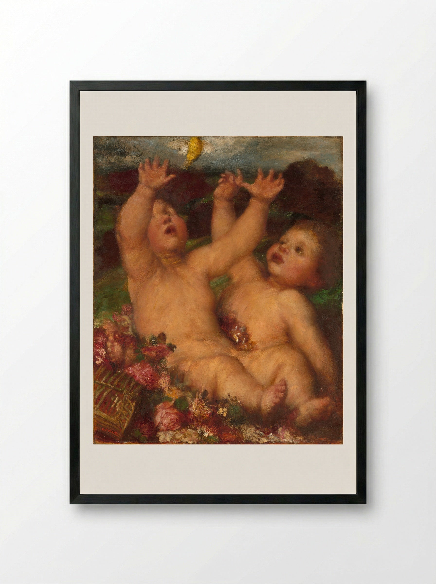 Escaped - George Frederic Watts - Framed Print Black
