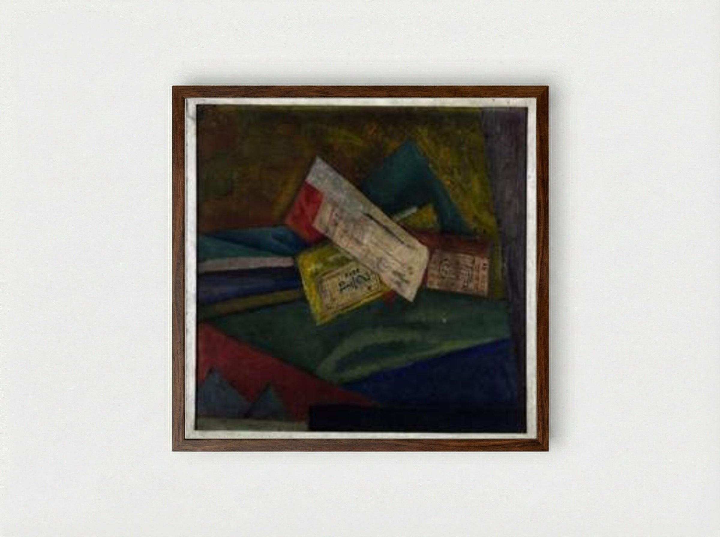 Essay in Abstract Design - Roger Fry - Framed Print Dark Wood
