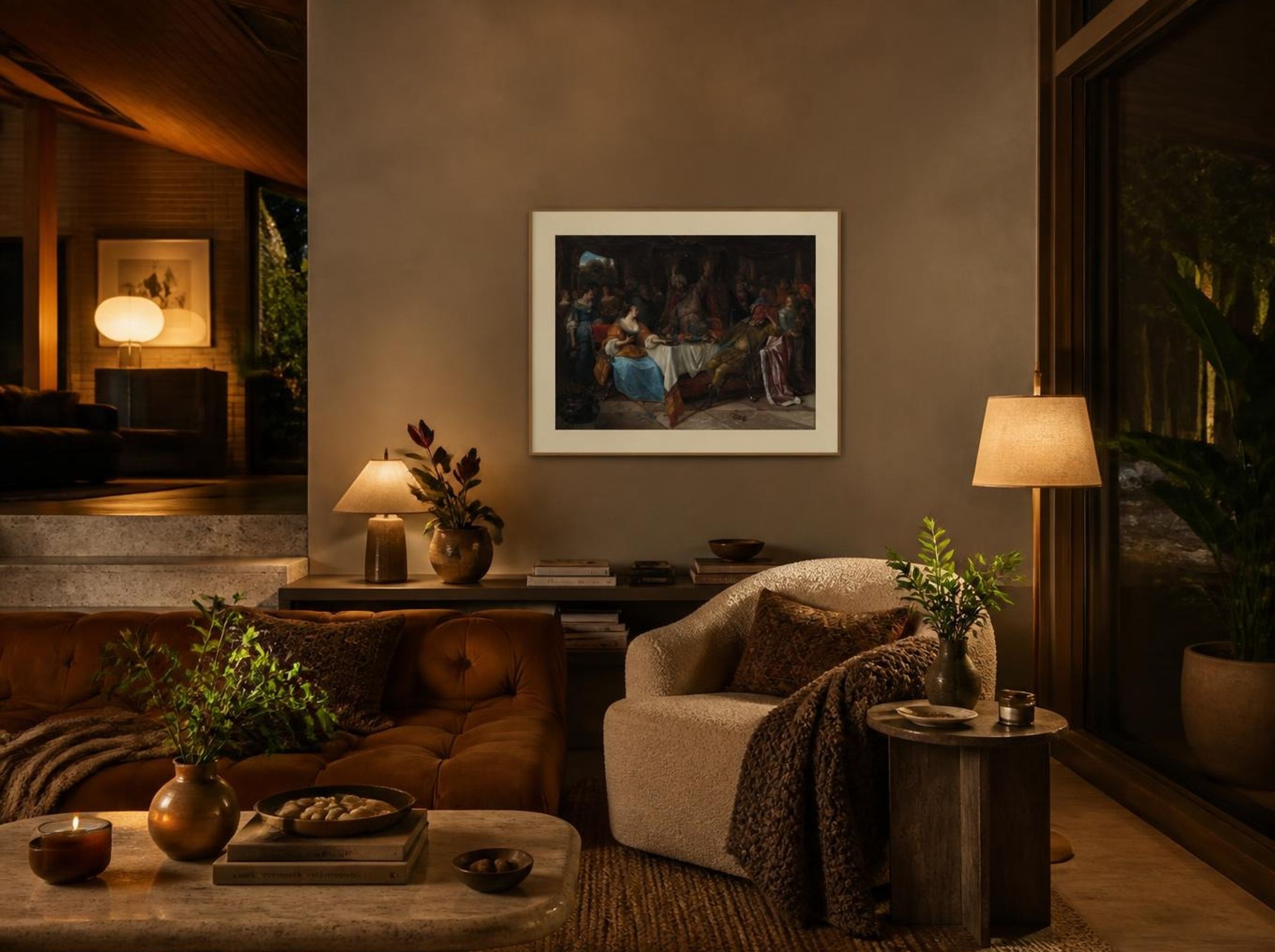 Esther, Ahasuerus, and Haman - Jan Steen - Lifestyle