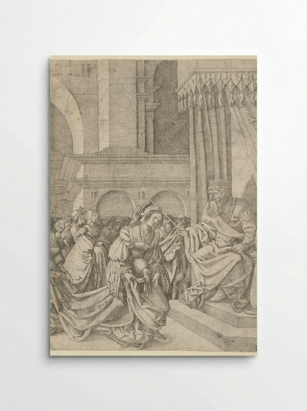 Esther before Ahasuerus - Frans Crabbe van Espleghem - Poster