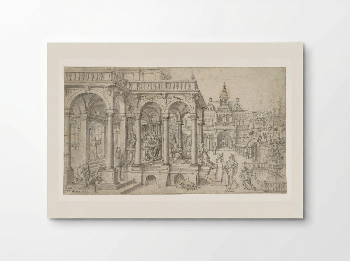 Esther before Ahasuerus - Hans Vredeman de Vries - Poster