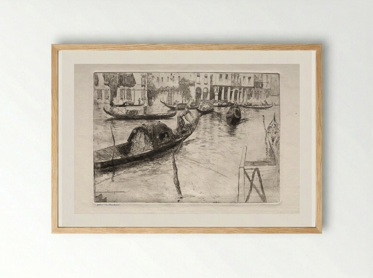 Etchings of Venice: St. Marks - Otto H. Bacher - Framed Print Wood