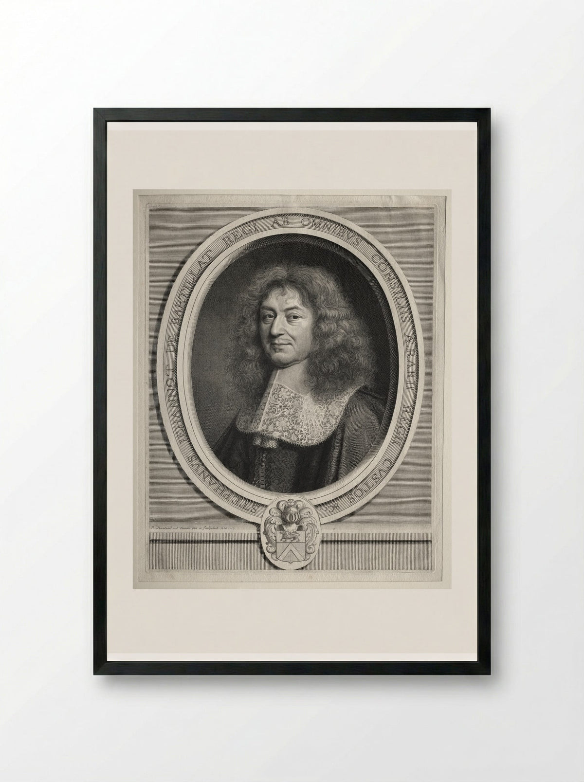 Etienne Jehannot de Bartillat - Robert Nanteuil - Framed Print Black
