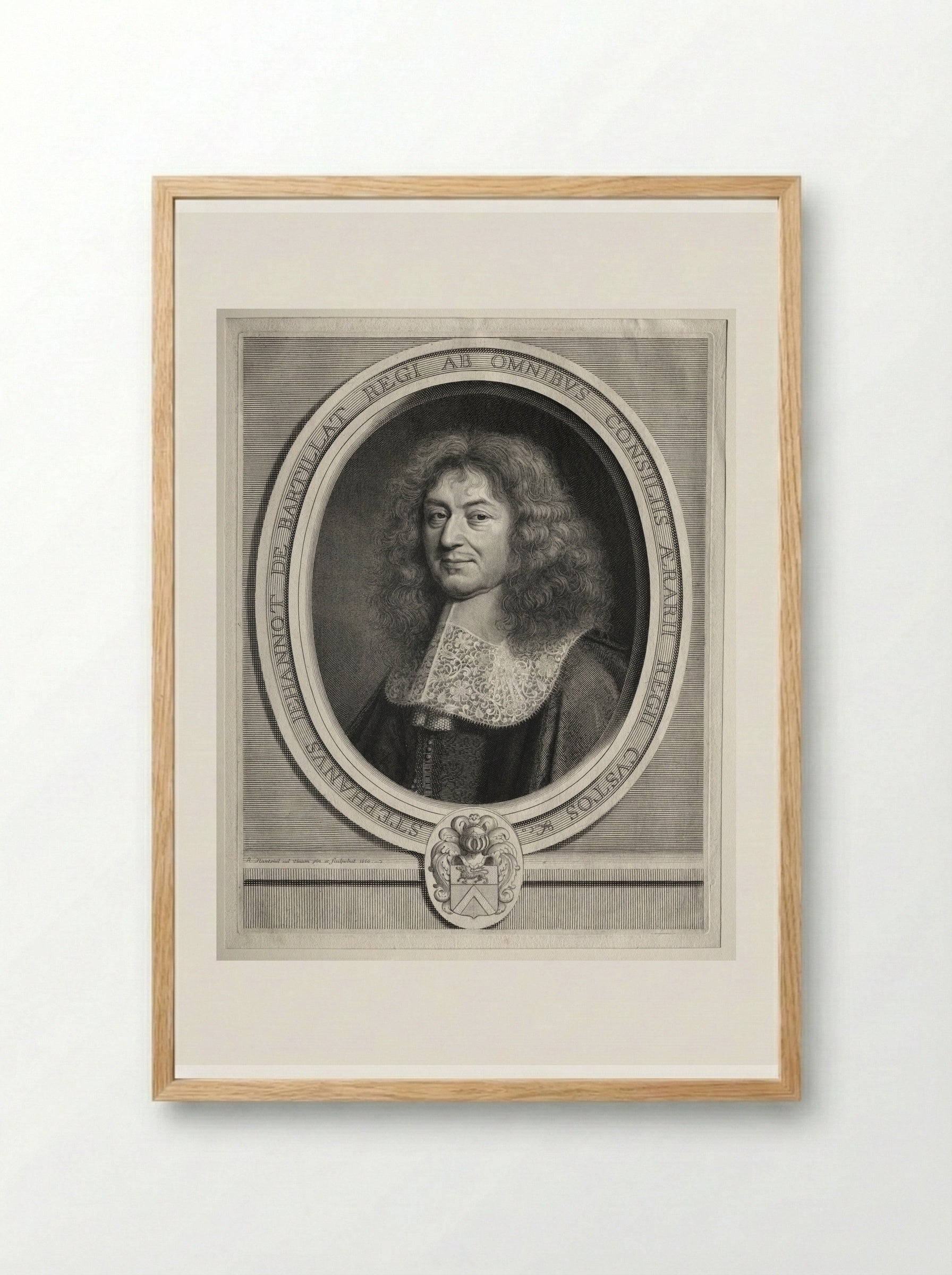 Etienne Jehannot de Bartillat - Robert Nanteuil - Framed Print Wood