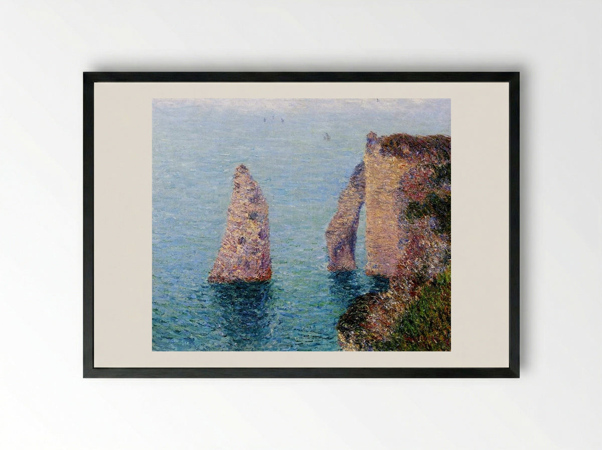 Etretat - Gustave Loiseau - Framed Print Black