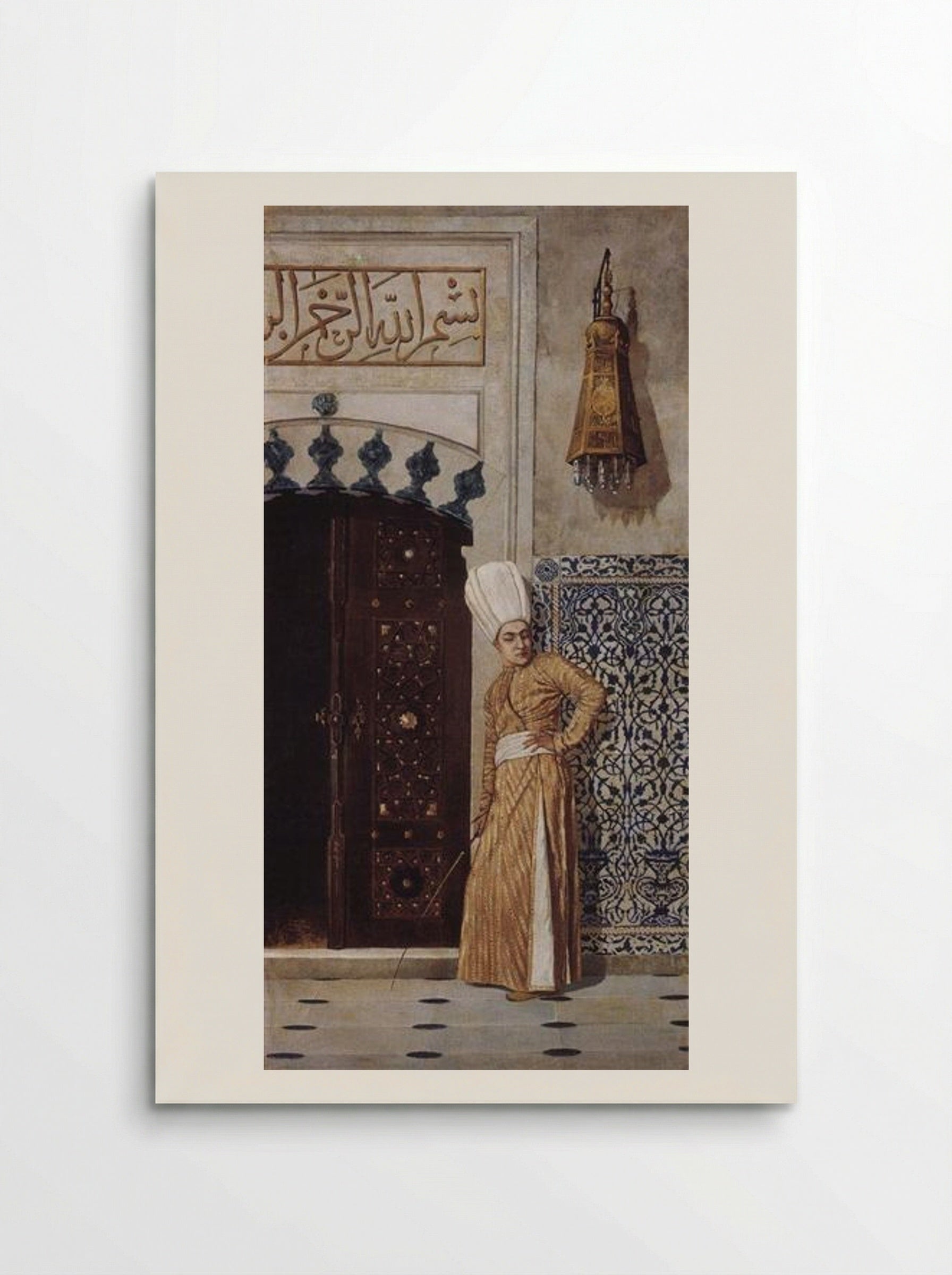 Eunuch at the door of the harem - Vasily Vereshchagin - Poster