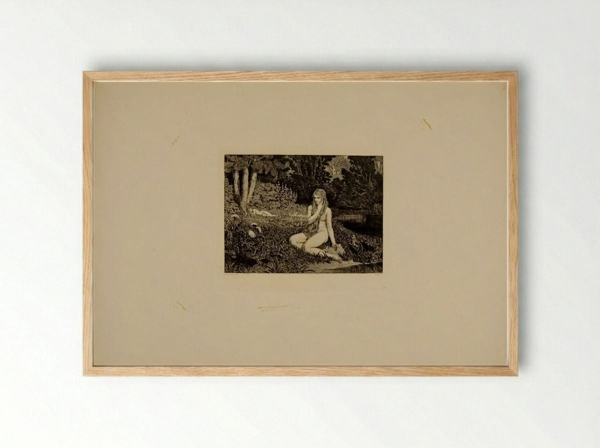 Eve - Max Klinger - Framed Print Wood