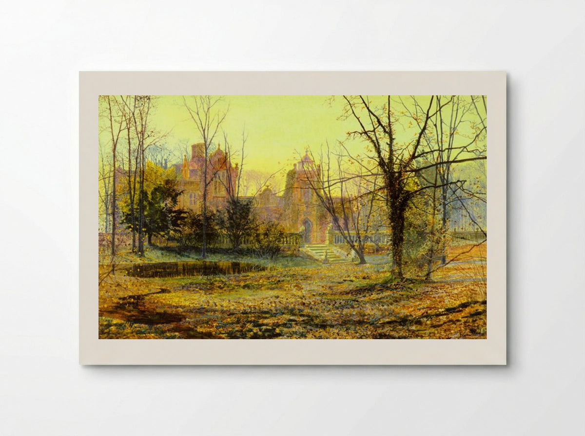 Evening, Knostrop Old Hall - John Atkinson Grimshaw - Poster