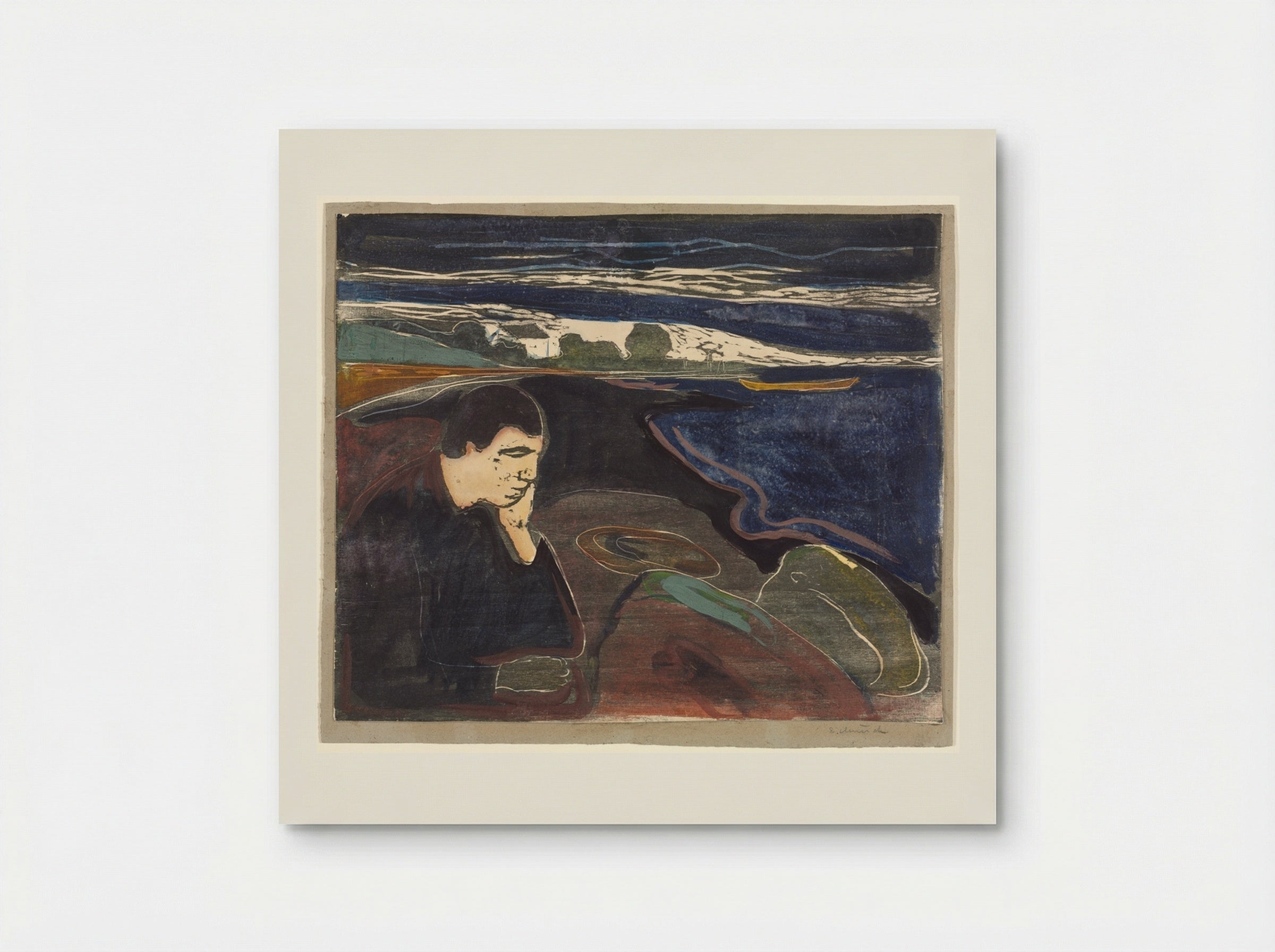 Evening, Melancholy I - Edvard Munch - Poster
