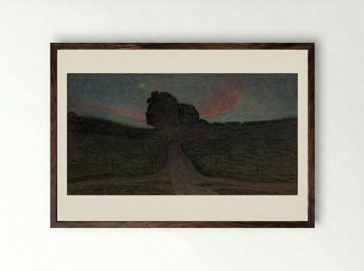 Evening Mood-Lidingö - Eugène Jansson - Framed Print Dark Wood
