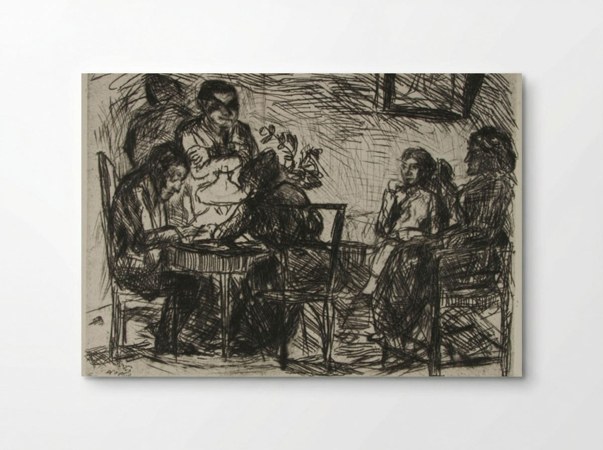 Evening Party (Tischgesellschaft) - Max Beckmann - Poster