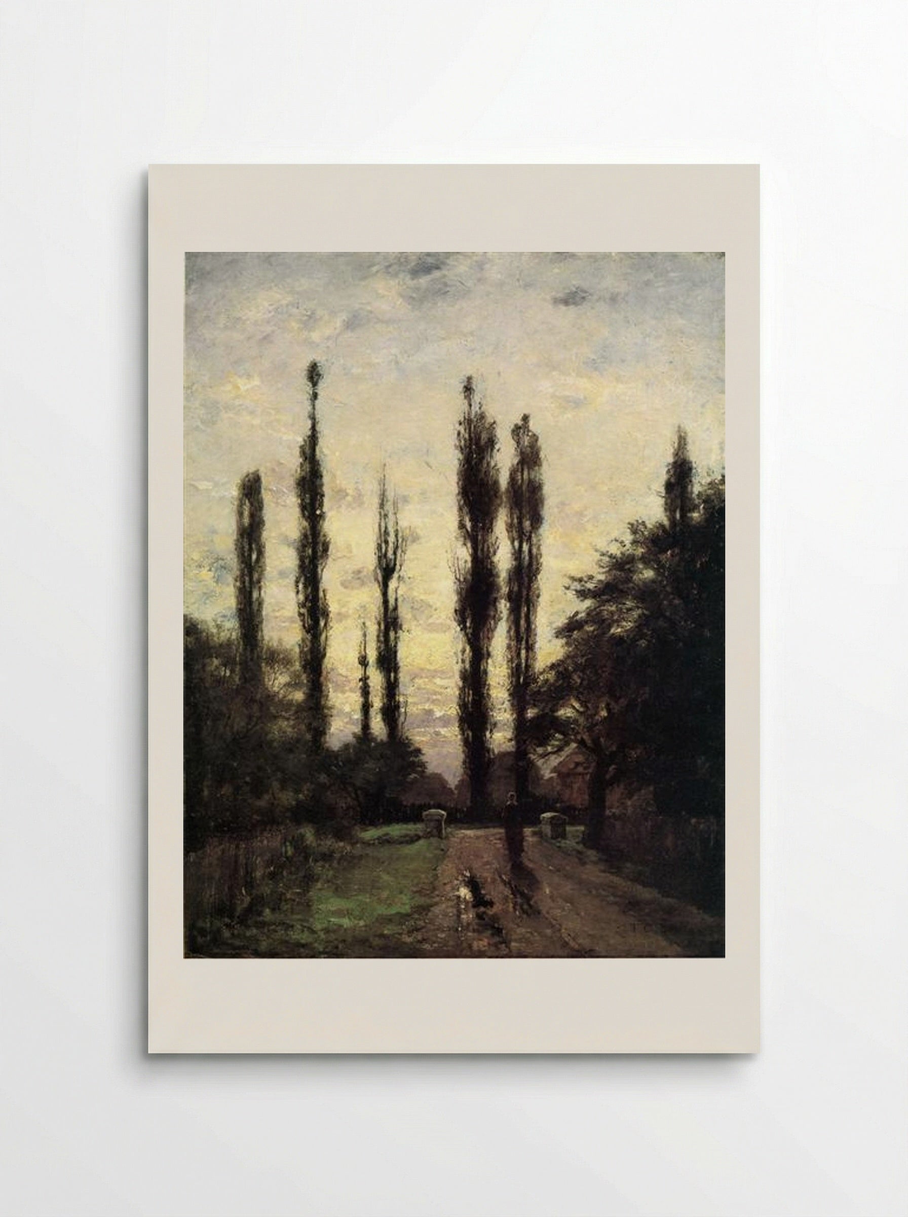 Evening, Poplars - T. C. Steele - Poster