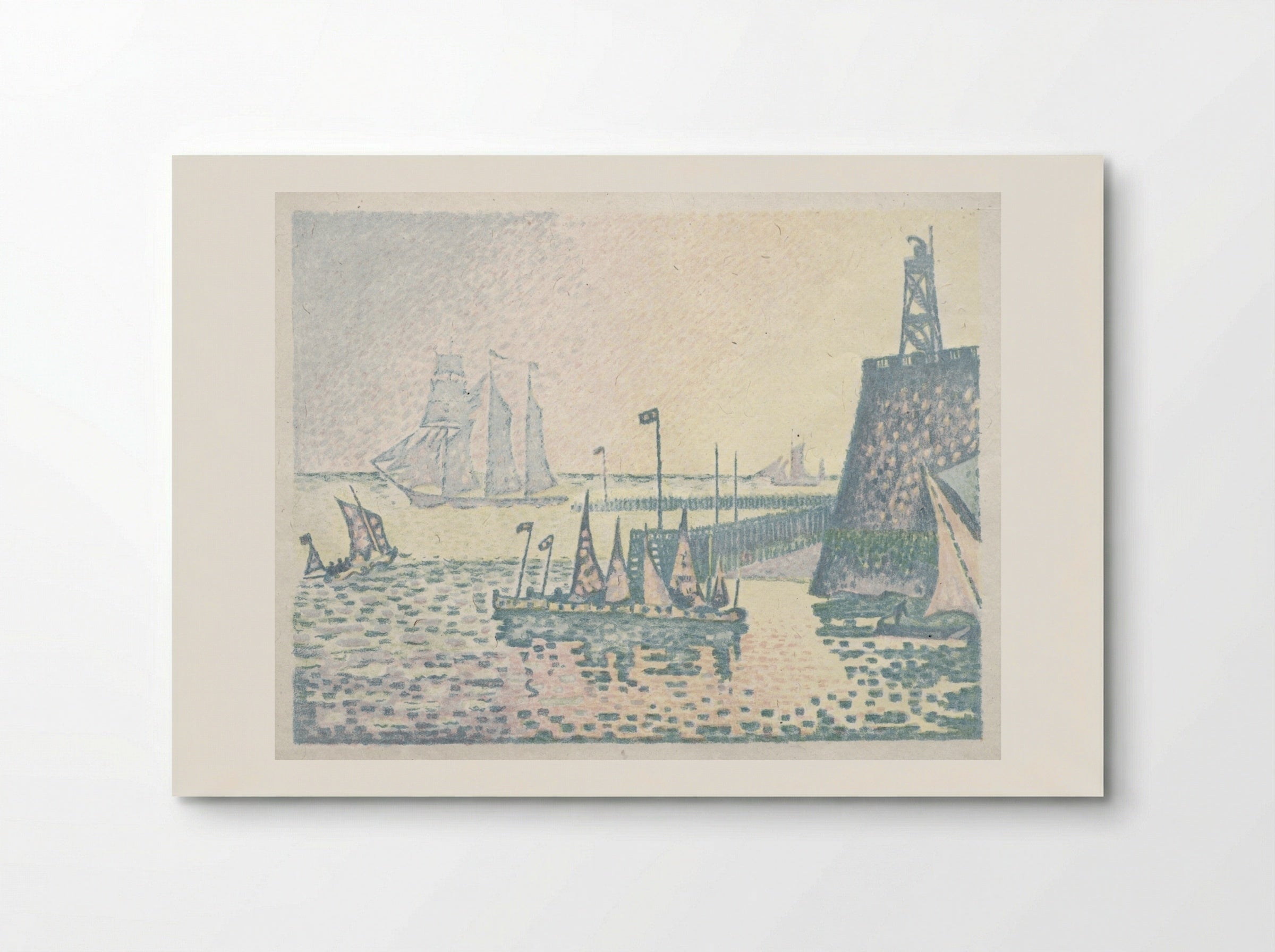 Evening, The Jetty at Vlissingen - Paul Signac - Poster