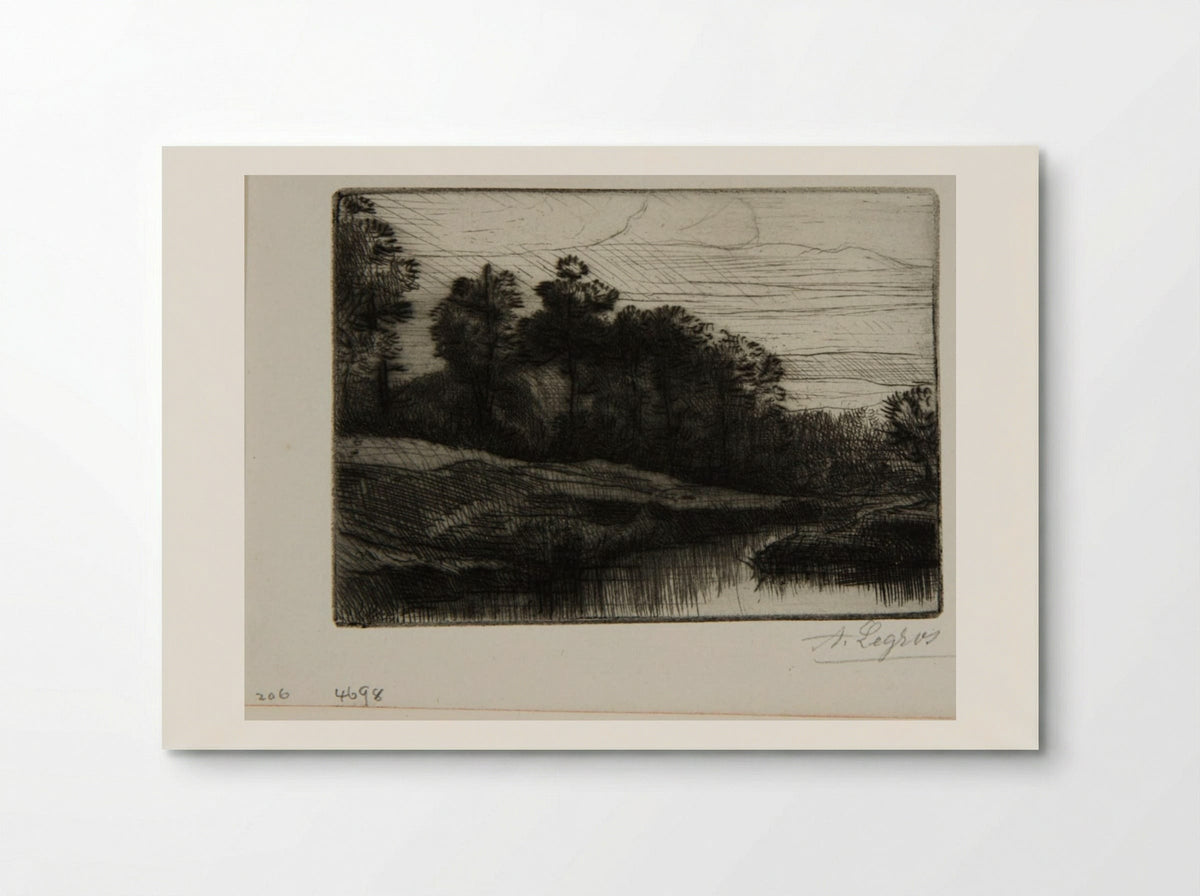 Evening (The Setting of the Sun) - Alphonse Legros - Poster