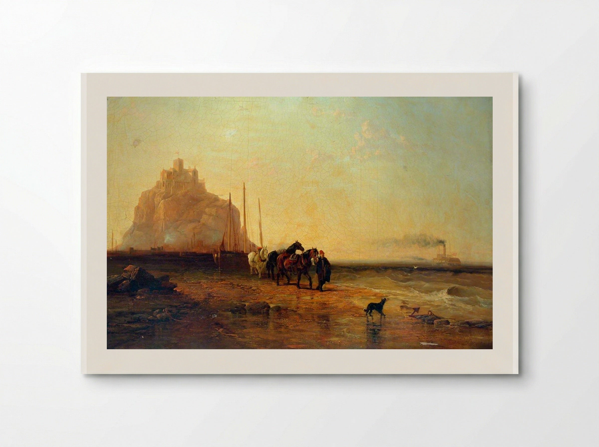 Evening off St Michael's Mount - James Webb - Poster
