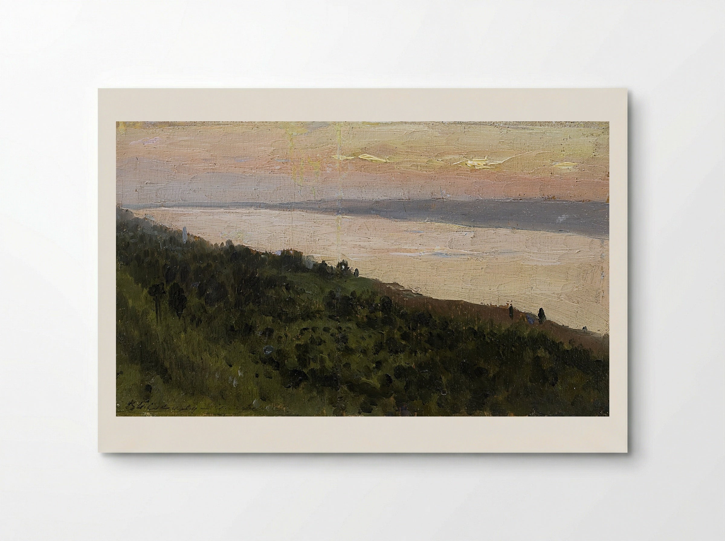 Evening. Golden Plyos - Isaac Levitan - Poster
