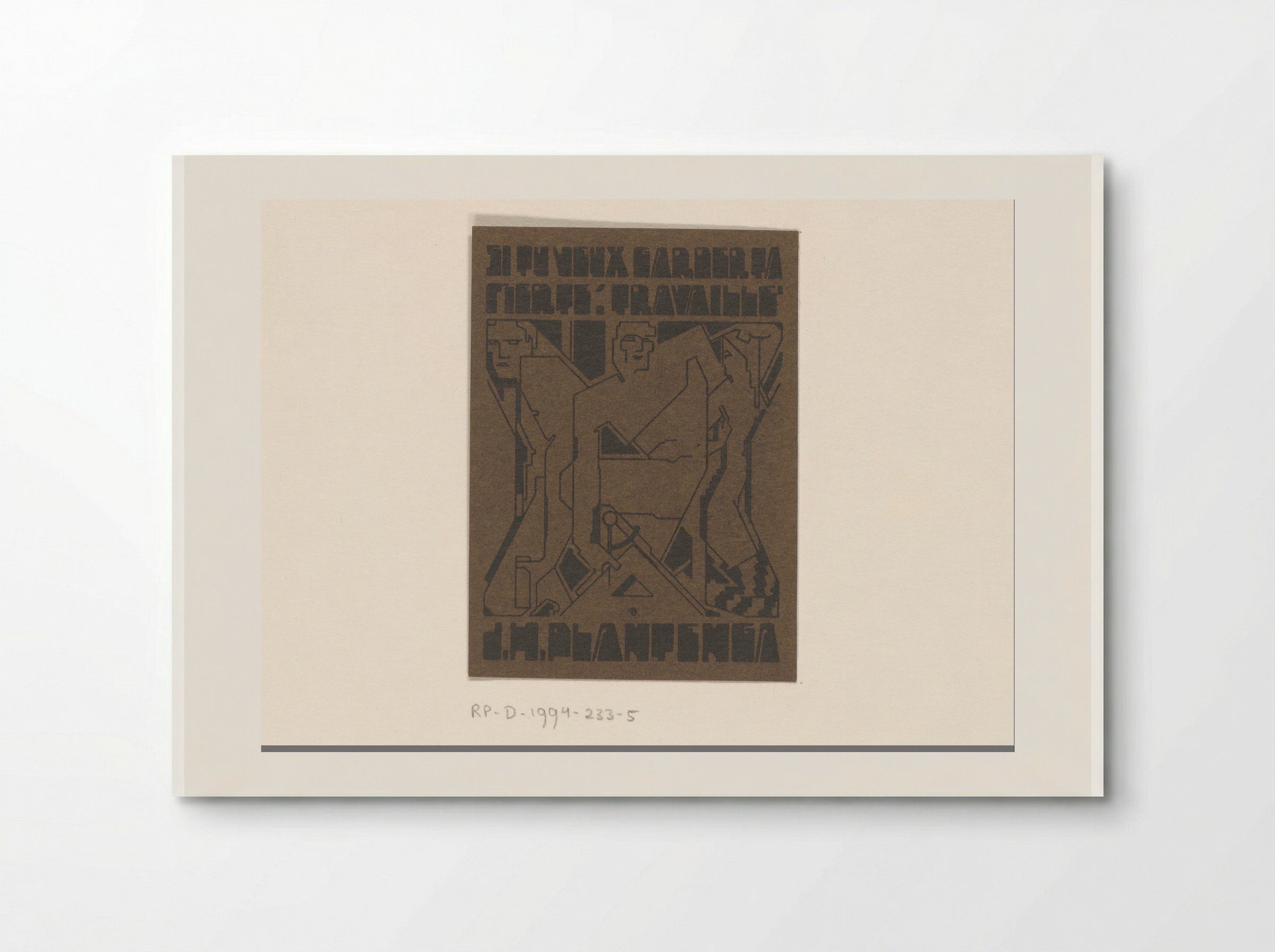 Ex libris van J.H. Plantenga - Reijer Stolk - Poster