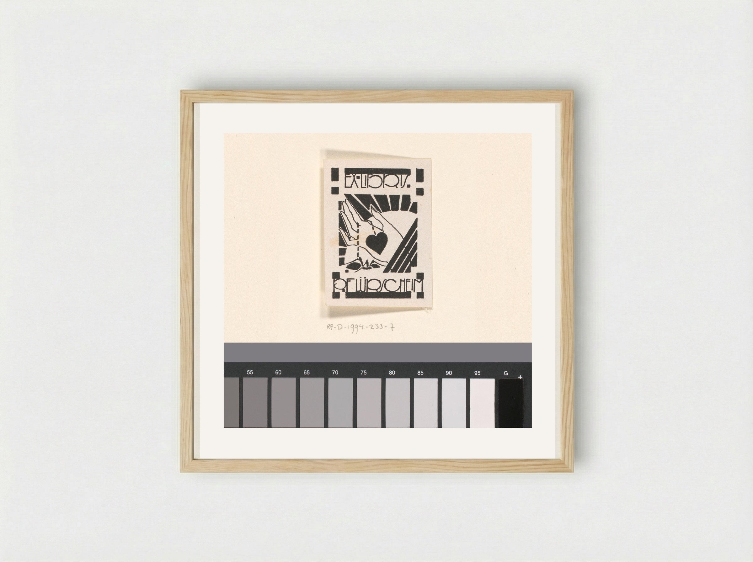 Ex libris van P. Flürscheim - Reijer Stolk - Framed Print Wood